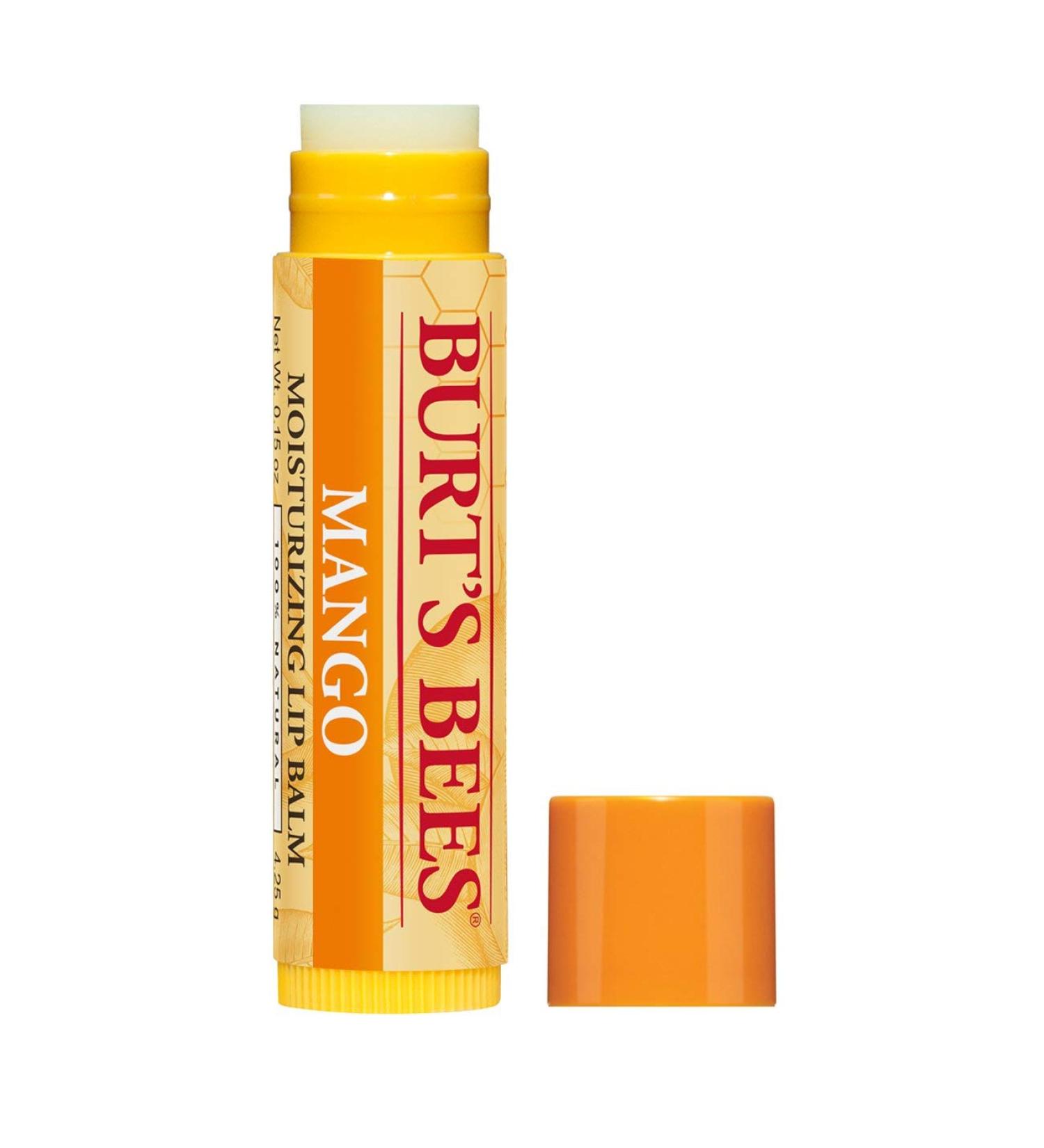 Burt's Bees 100% Natural Mango Butter Lip Balm - 12 Tubes - Buy Online on SooperMarket.com