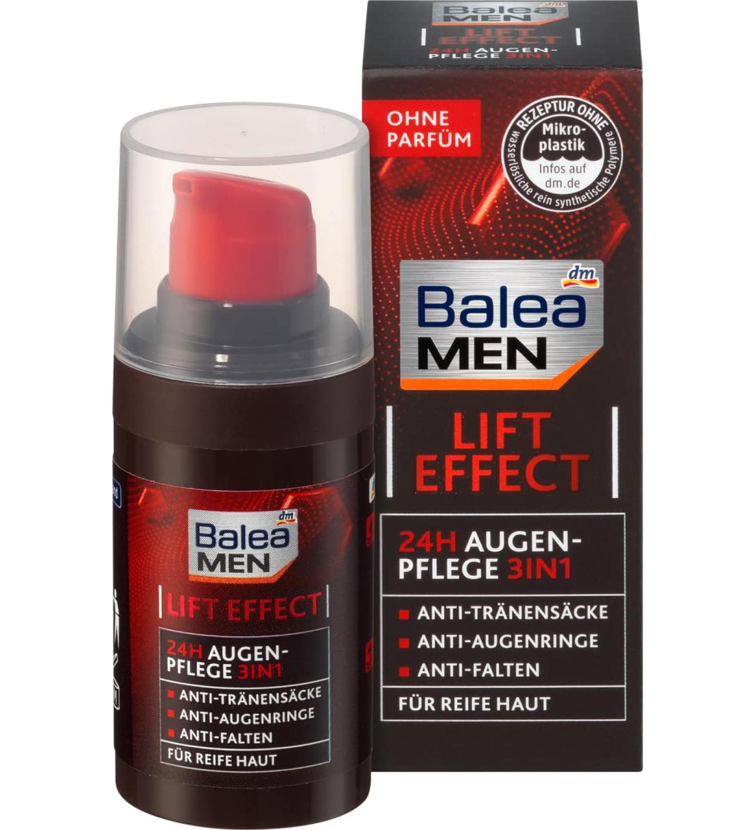 Balea MEN Eye Cream Lift Effect 24h - 15 ml | Anti-Aging Hydration for Men - Buy Online on SooperMarket.com