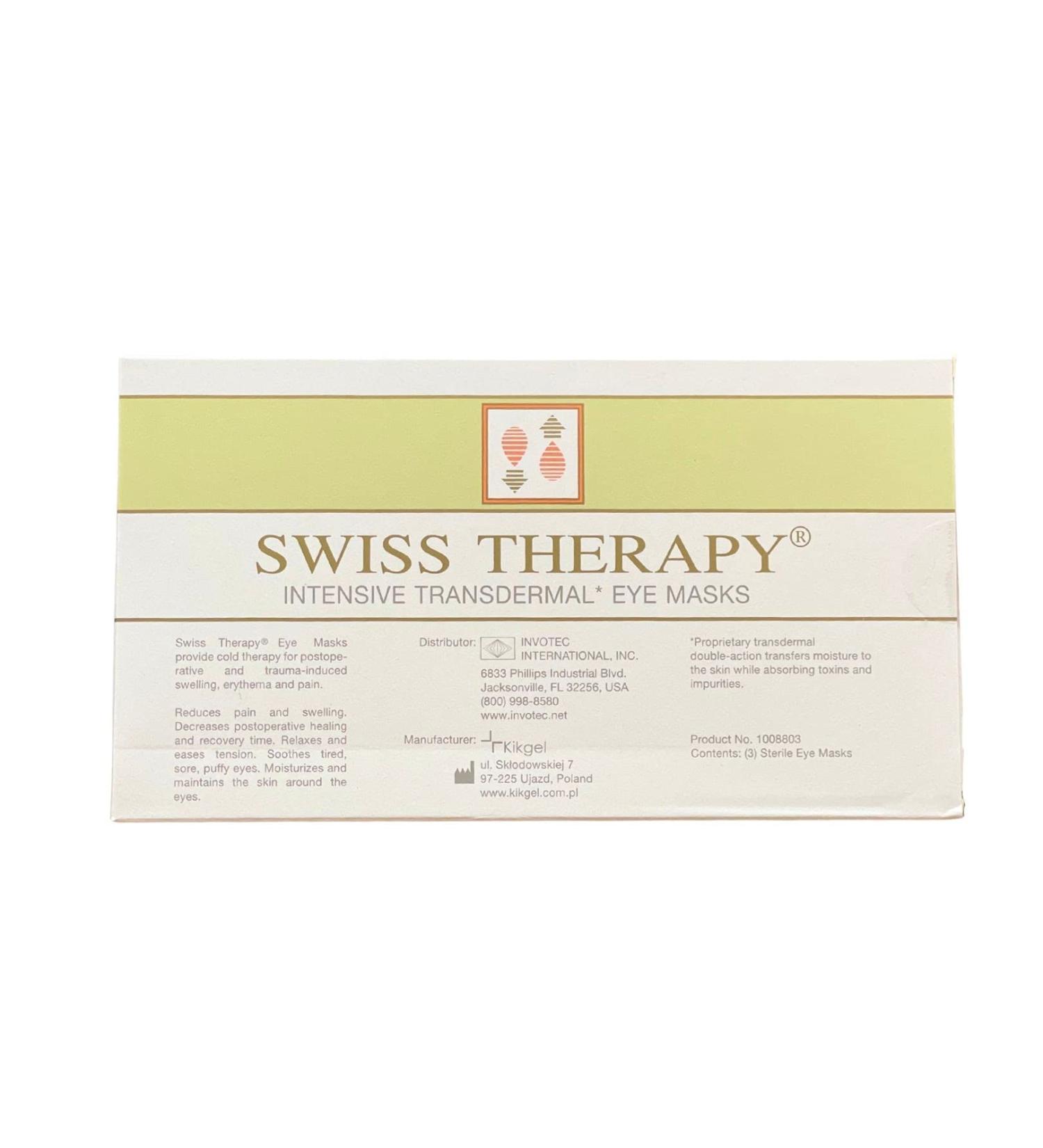 Swiss Therapy Reusable Eye Mask Cold Gel Pack - Set of 3 for Tired, Puffy Eyes, Wrinkles, Post-Surgery - Buy Online on SooperMarket.com