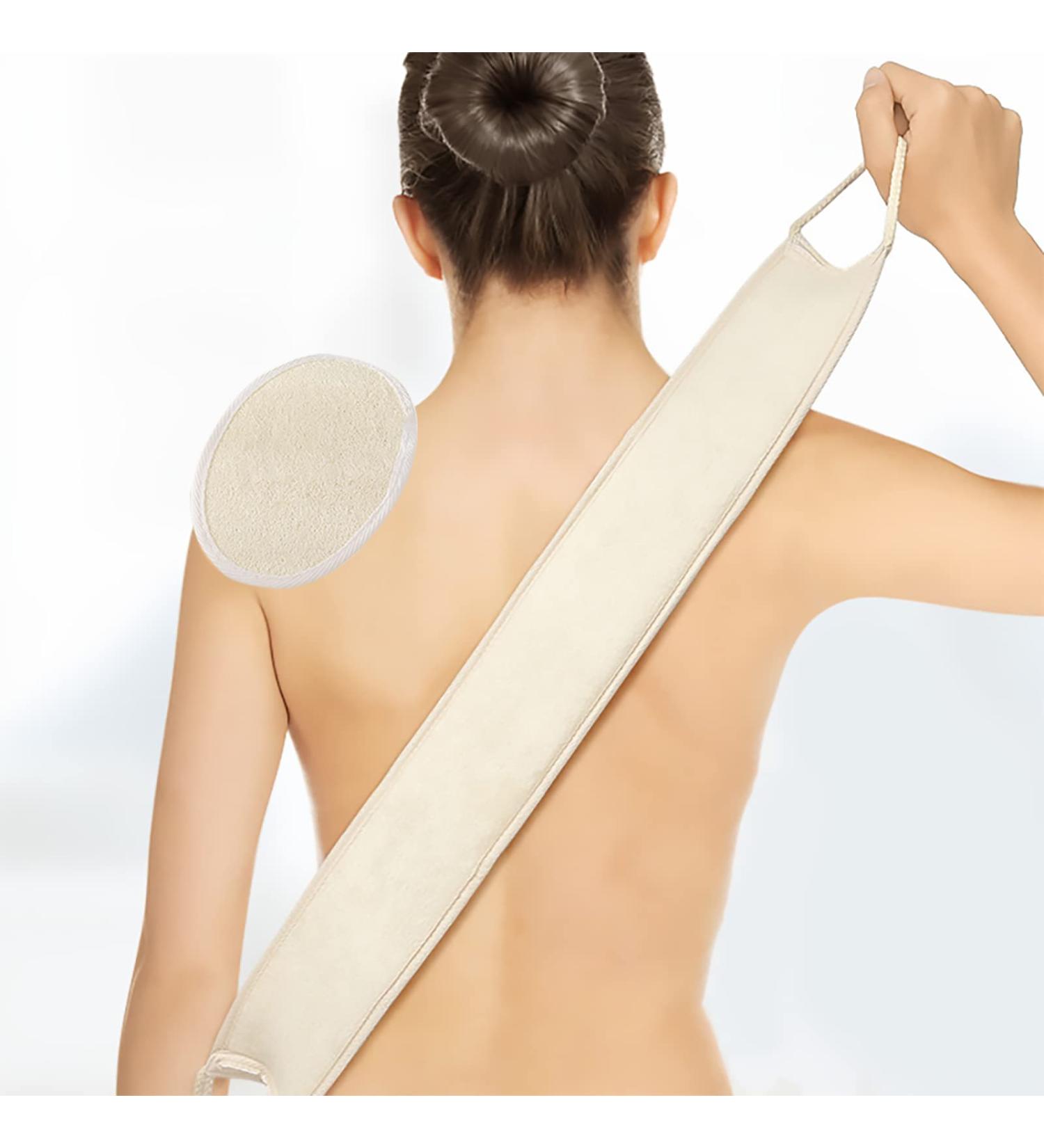 Natural Loofah Sponge Exfoliating Body Scrubber - Shower & Kitchen Dish Cleaning Pad Set - Buy Online on SooperMarket.com