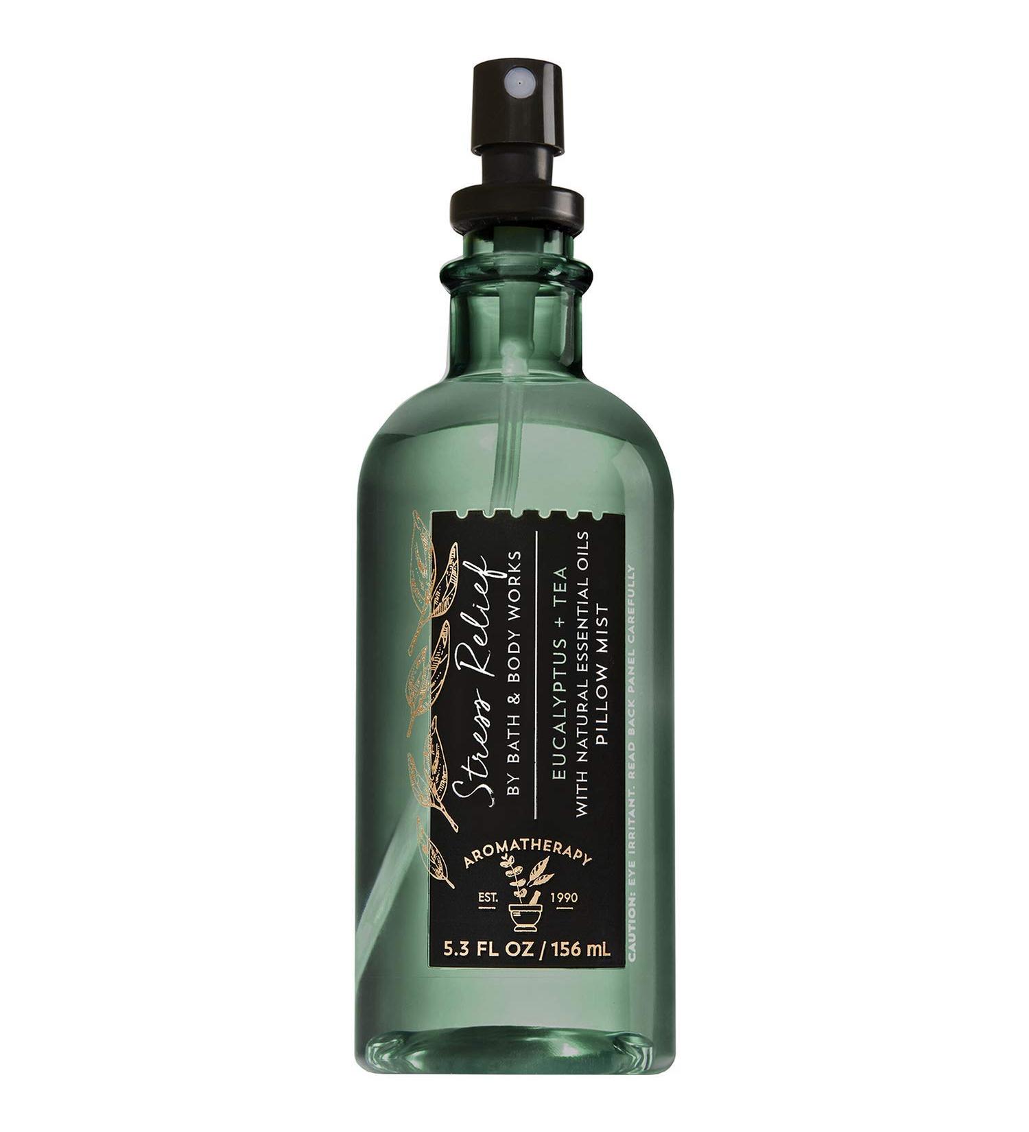 Bath & Body Works Aromatherapy Stress Relief - Eucalyptus Tea Pillow Mist, 5.3 Fl Oz , with Natural Essential Oils