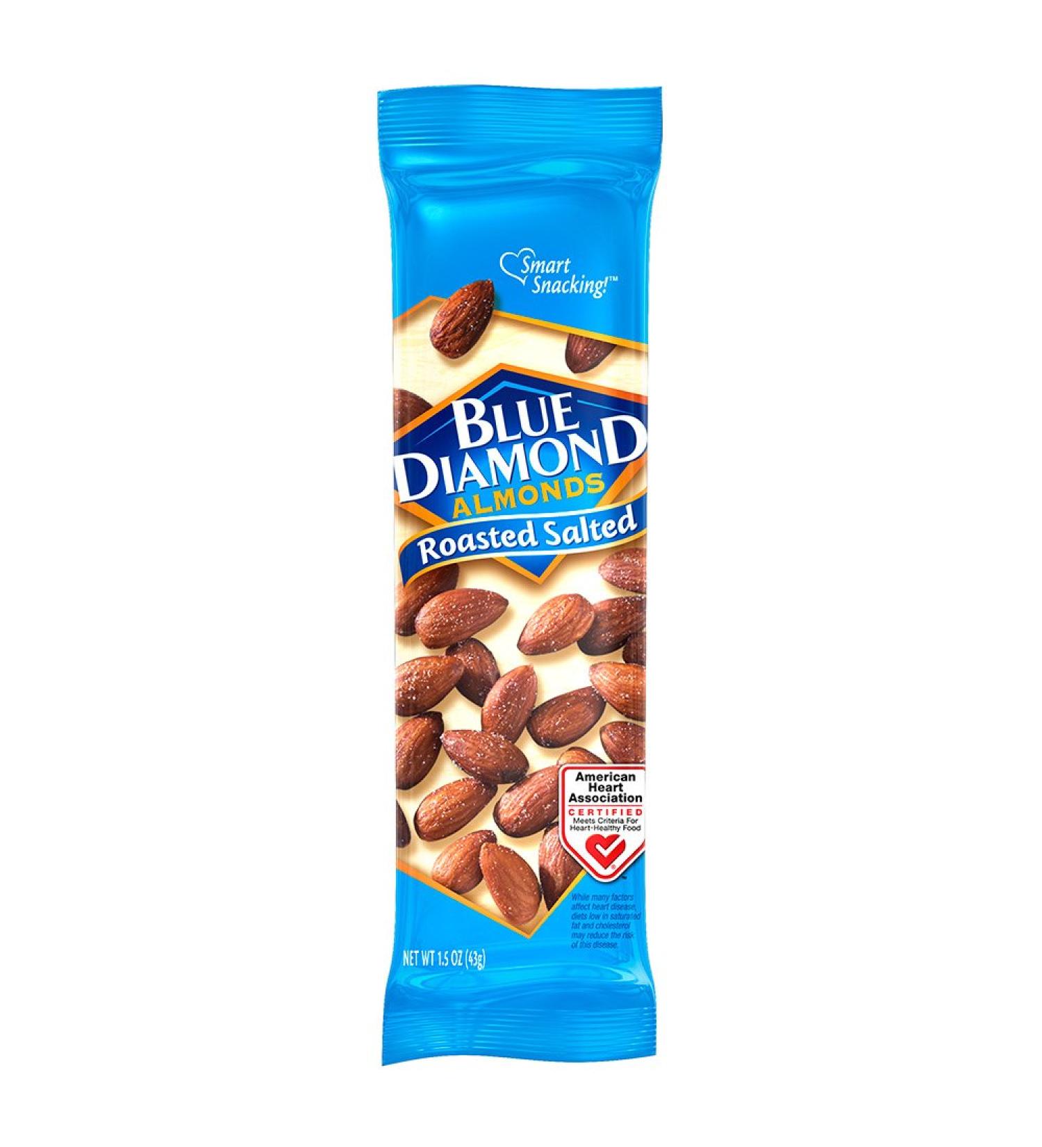 Blue Diamond Almonds Roasted Salted 1.5oz (12 Pack) - Buy Online - Buy Online on SooperMarket.com