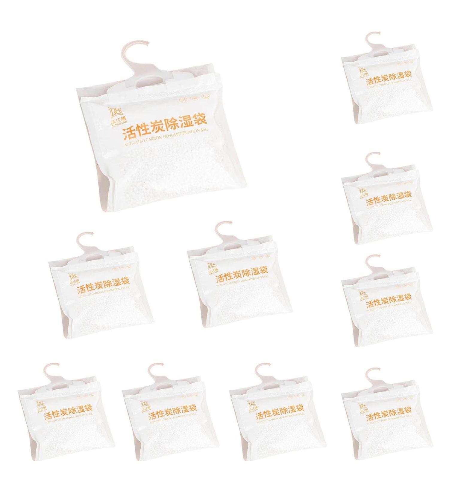 ZCEPLEM Moisture Absorber - High Hygroscopic Solution for Healthy Air | 100g x 10 Bags - Ideal for Kitchen Bathroom Wardrobe & More - Buy Online on SooperMarket.com