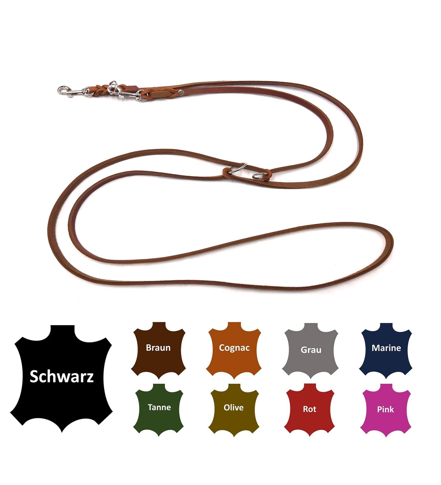 Premium Adjustable Dog Liner for Small & Large Dogs - 2.80m Double Linen in Cognac | International Shipping - Buy Online on SooperMarket.com