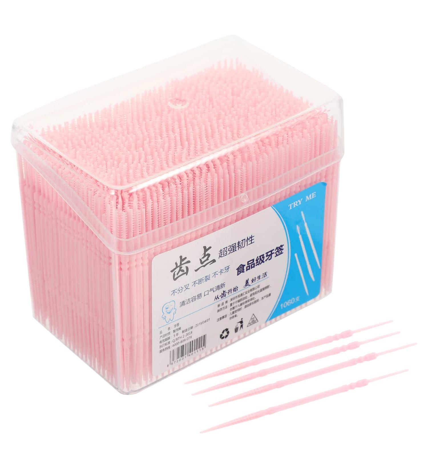 FOMIYES 1000pcs Disposable Double-Head Toothpicks - Interdental Floss for Oral Care | International Shipping Available - Buy Online on SooperMarket.com