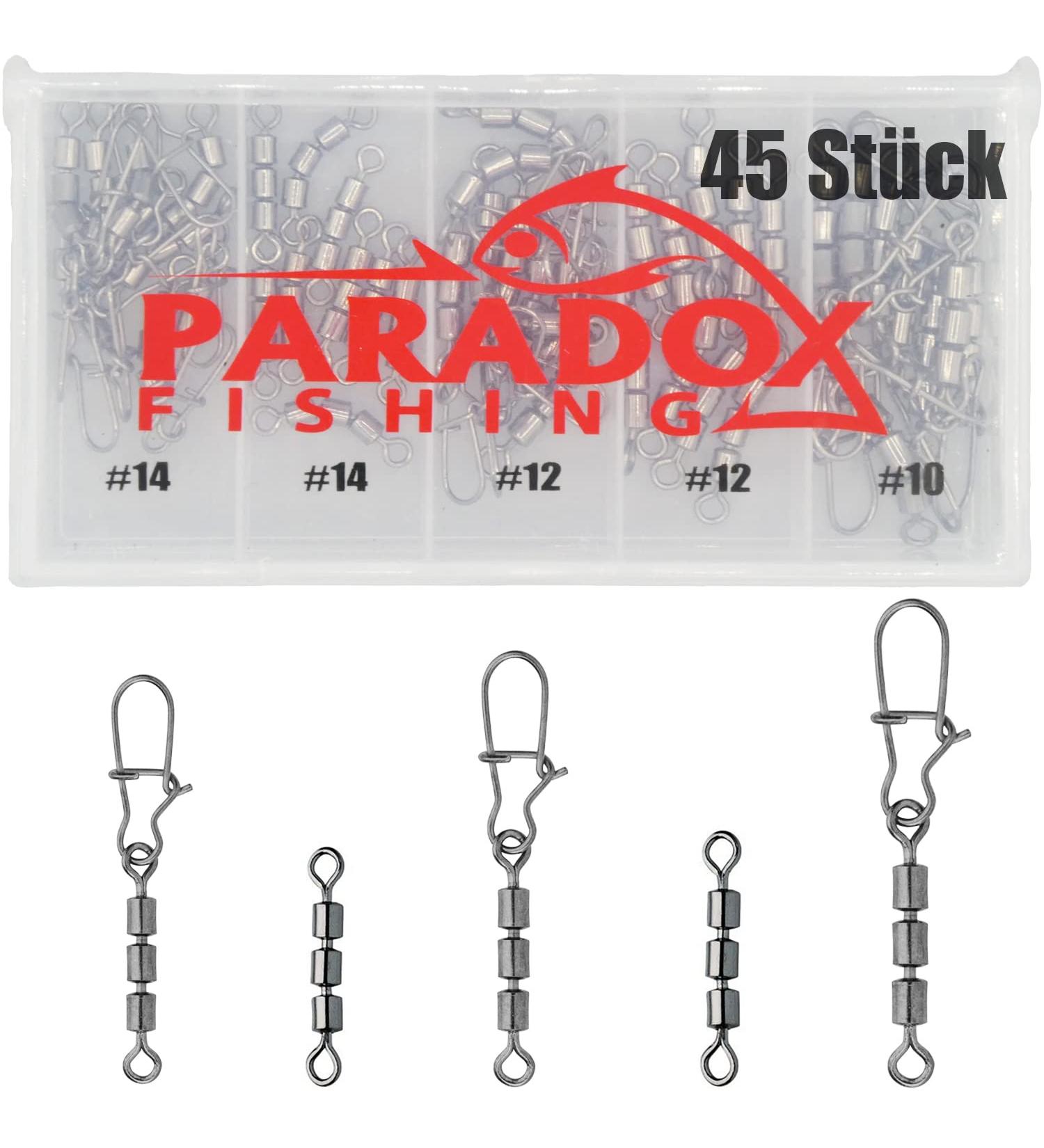 Paradox Fishing Triple Vertebrae Sets - 45 Piece Fishing Accessories (#20 to #10) for Optimal Angling - Buy Online on SooperMarket.com