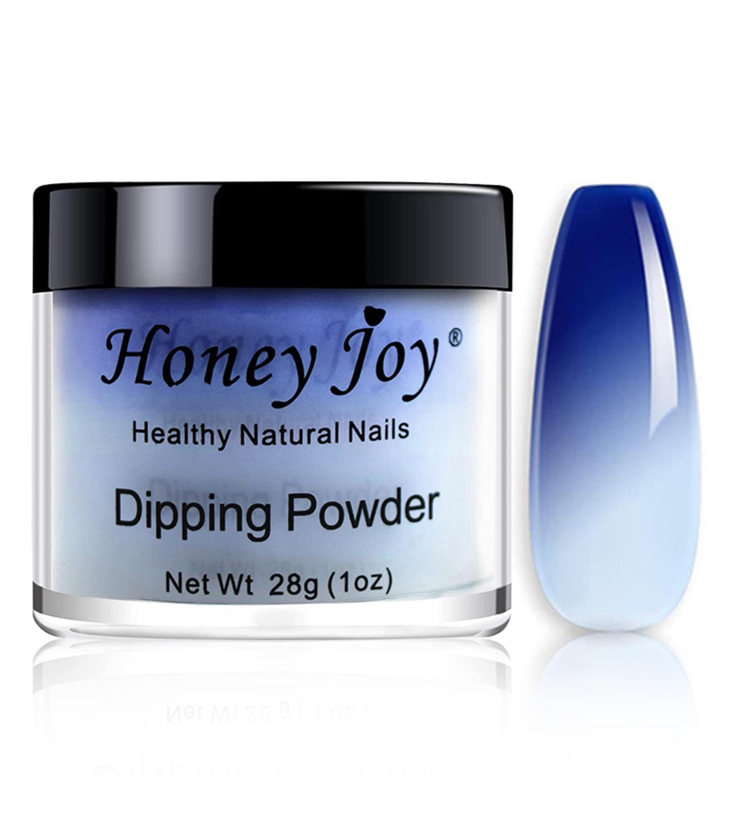 Blue and White Temperature Color Change Dip Powder Nails - Long-lasting, No UV Light Needed - 28g/Box (No.8) - Buy Online on SooperMarket.com