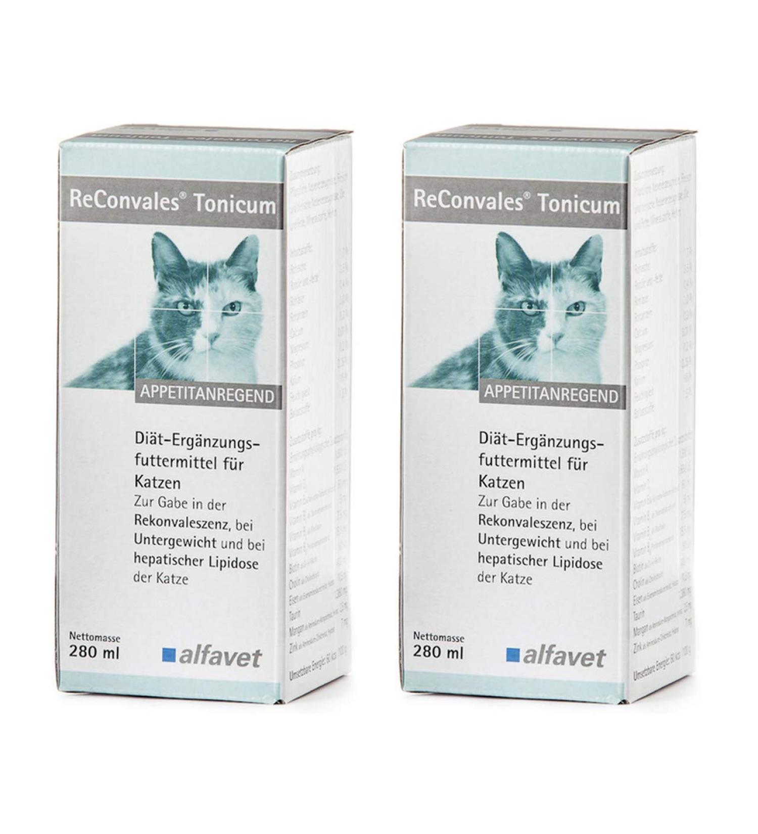 alfavet ReConvales Tonicum Cat - Dietary Supplement - Double Pack 2 x 280ml