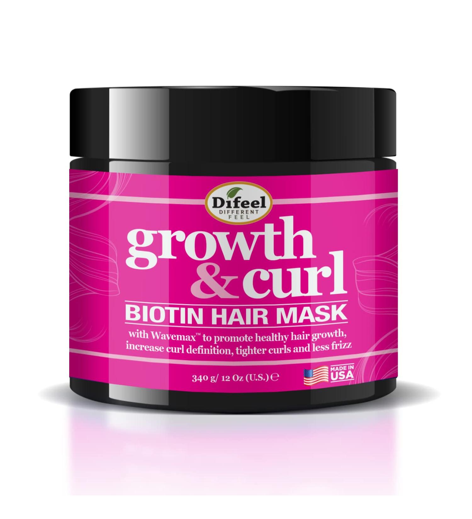 Difeel Growth and Curl Biotin Hair Mask 12 oz. - Curly Hair Growth Treatment - Buy Online on SooperMarket.com