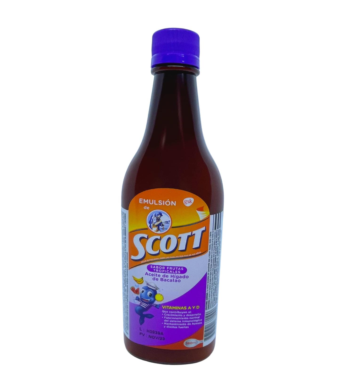 Scott's Emulsion Tropical Fruit 360ml (12 Fl Oz) - Pack of 1 - Buy Online on SooperMarket.com