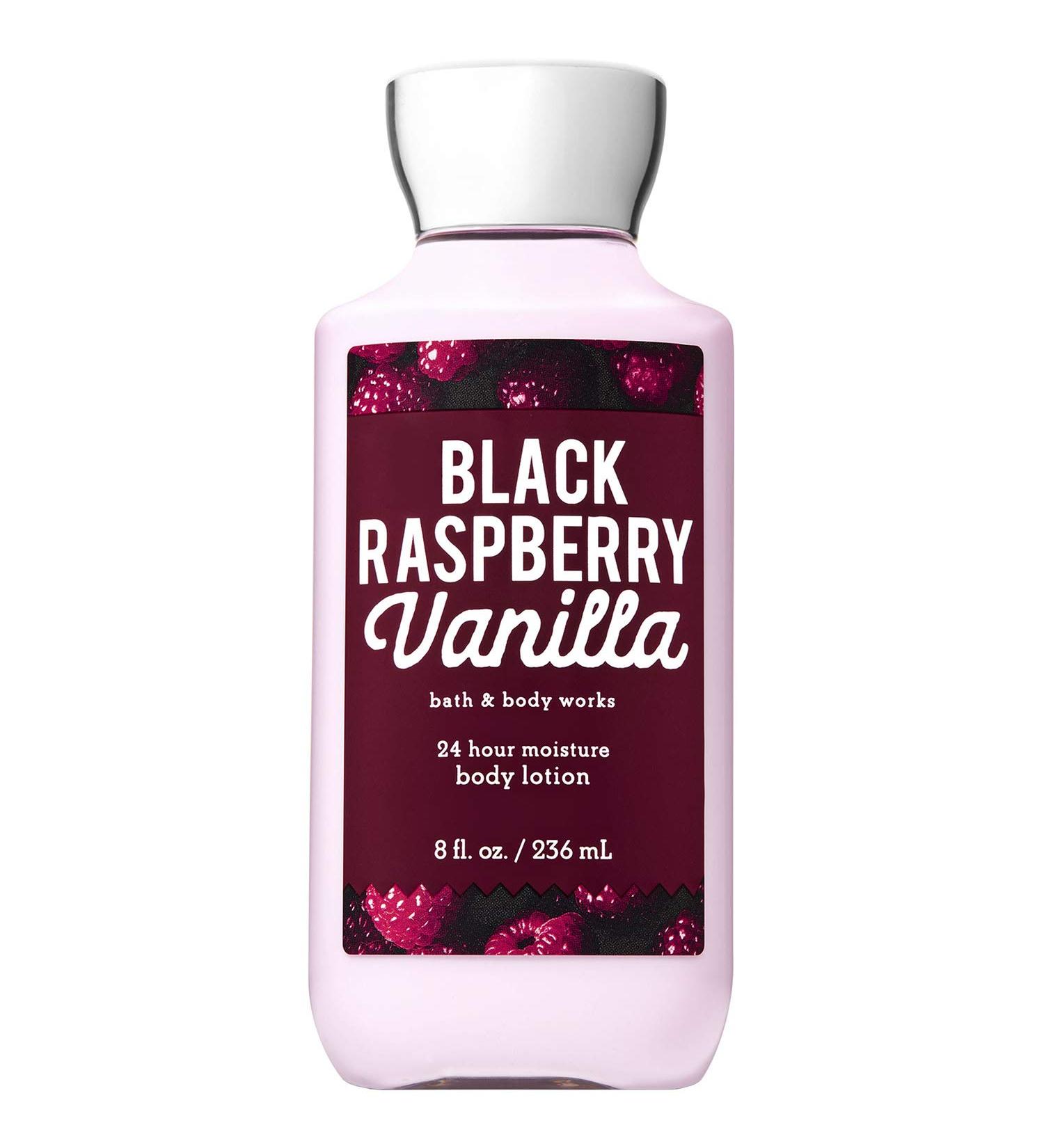 Bath and Body Works BLACK RASPBERRY VANILLA Super Smooth Body Lotion 8 Fluid Ounce (2019 Edition)
