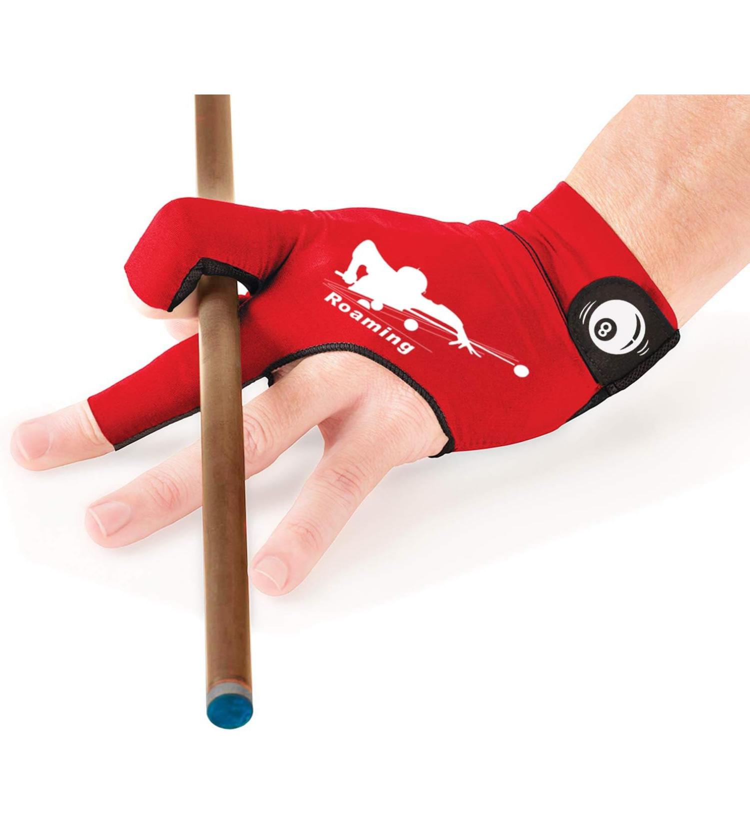 Roaming Billiard Shooters Carom Pool Snooker Cue Sport Glove Fits on Left or Right Hand for Men Women - Buy Online on SooperMarket.com