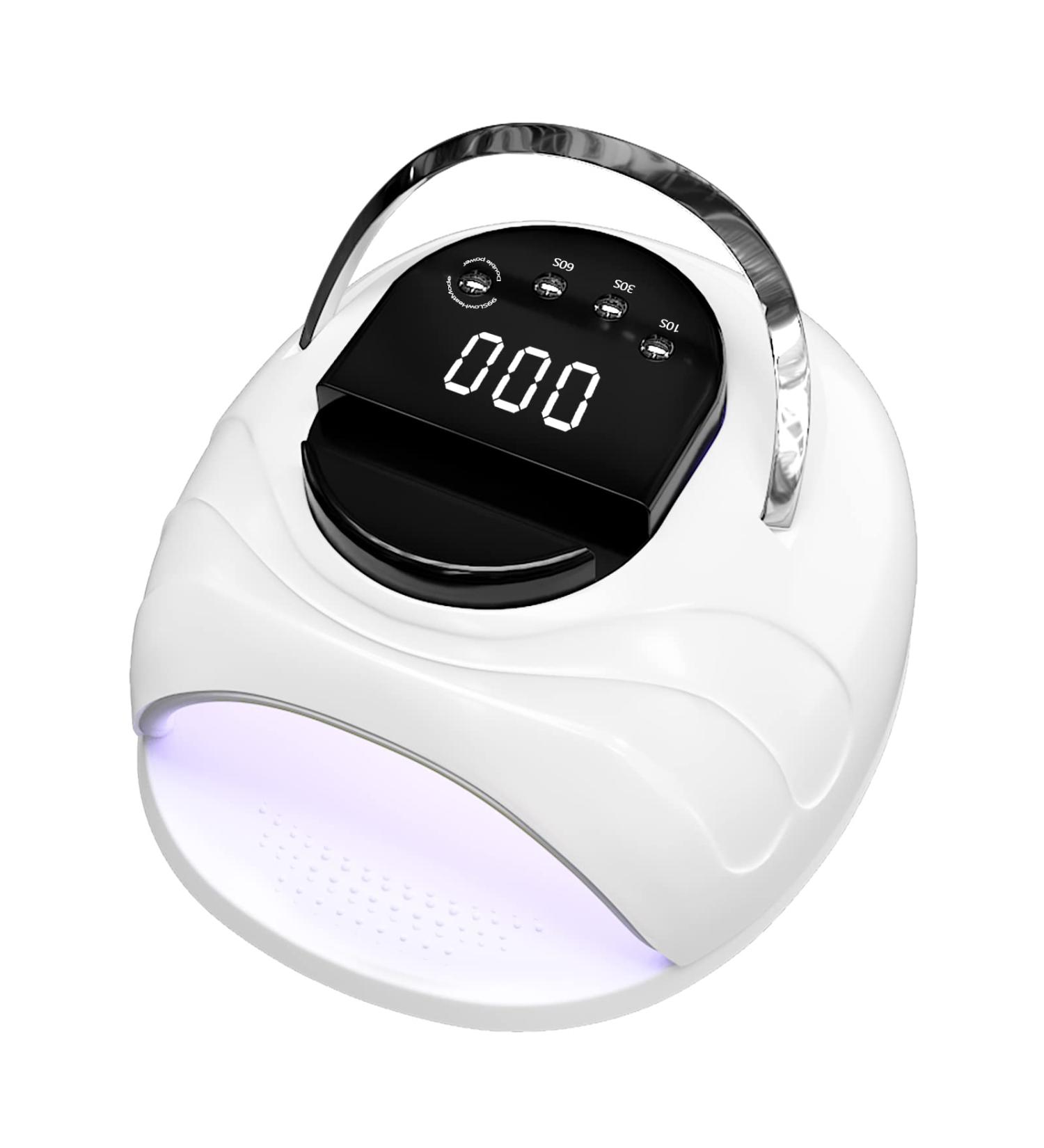ANGNYA Nail Lamp 168W UV Light with 4 Timer Settings and Automatic Sensor - Professional Nail Dryer for Nail Art in White - Buy Online on SooperMarket.com