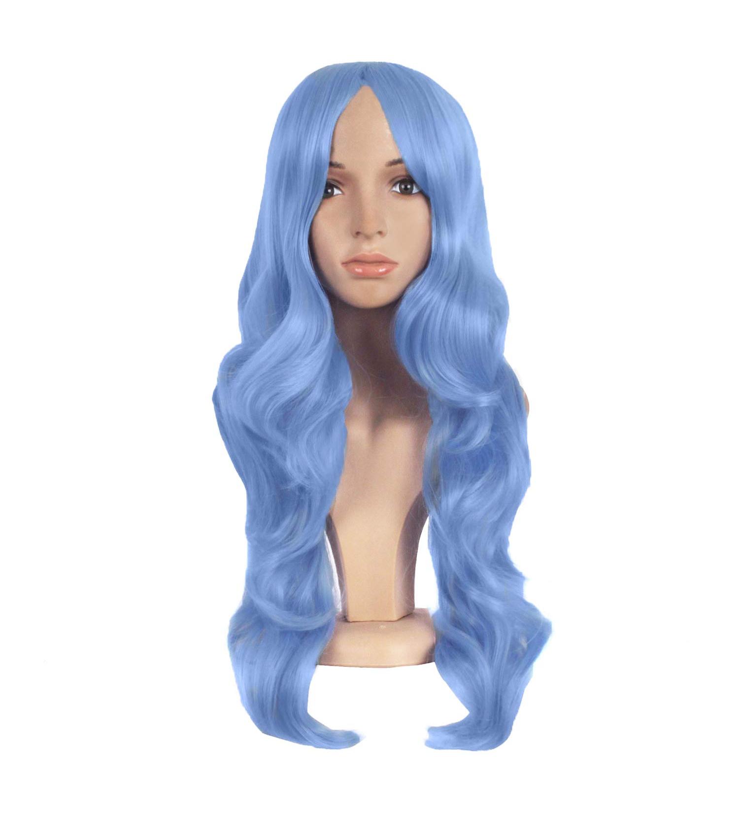 MapofBeauty 24 Charming Periwinkle Purple Anime Cosplay Wig - Buy Online on SooperMarket.com