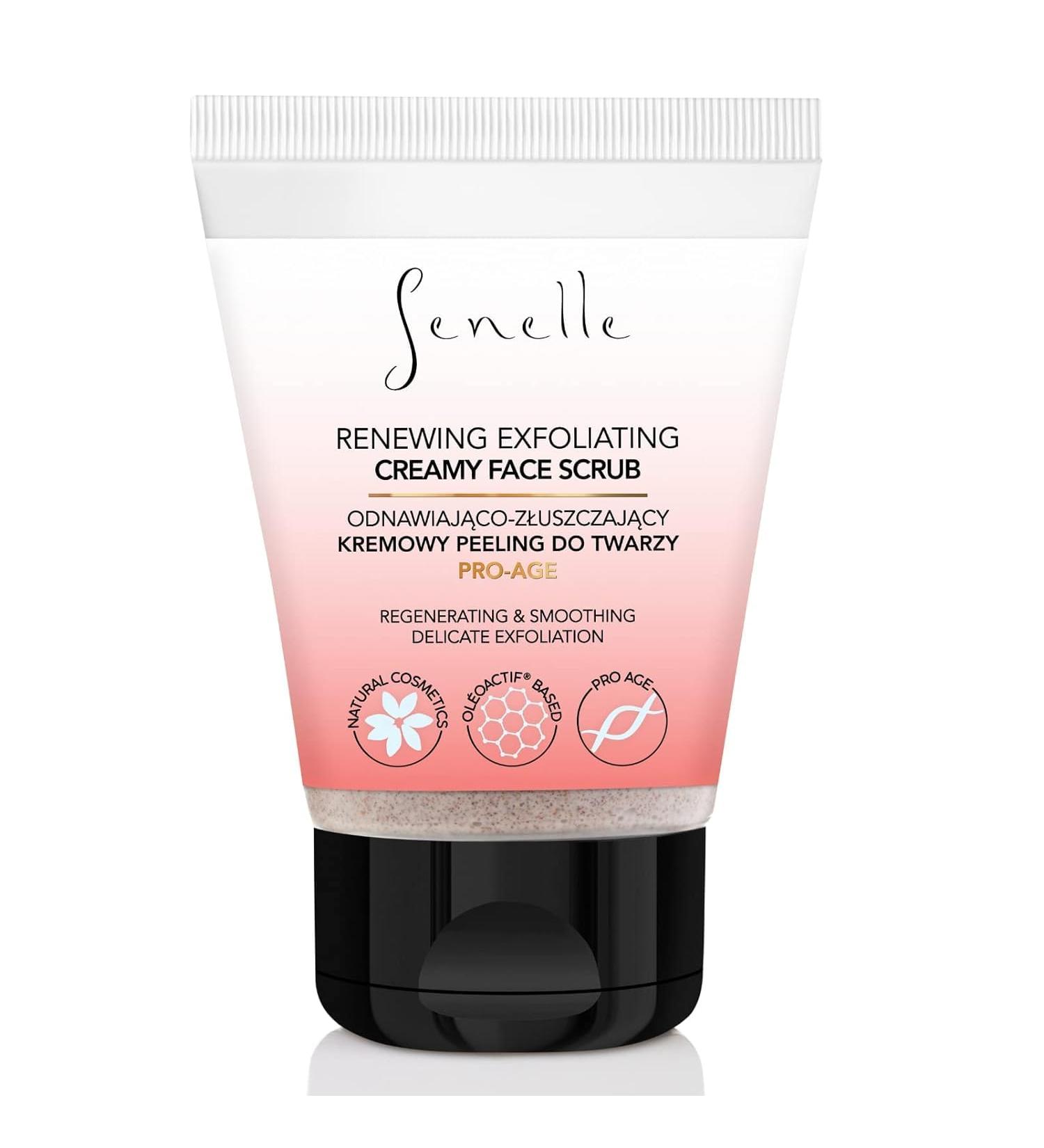 Senelle Revitalizing Facial Scrub - Gentle Peeling with Coconut Almond Shell & Raspberry Oil | 100 ml for All Skin Types - Buy Online on SooperMarket.com