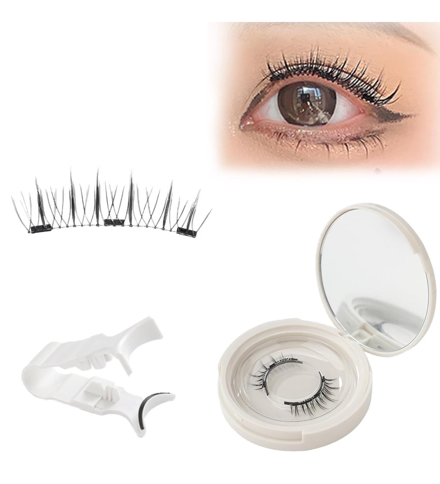 Elaracraft Magnetic Eyelashes Glowze Magnetic Eyelashes Double Sided Magnetic Eyelashes Elaracraft Magnetic Lashes Magnetic Eyelashes with Applicator(B10) - Buy Online on SooperMarket.com