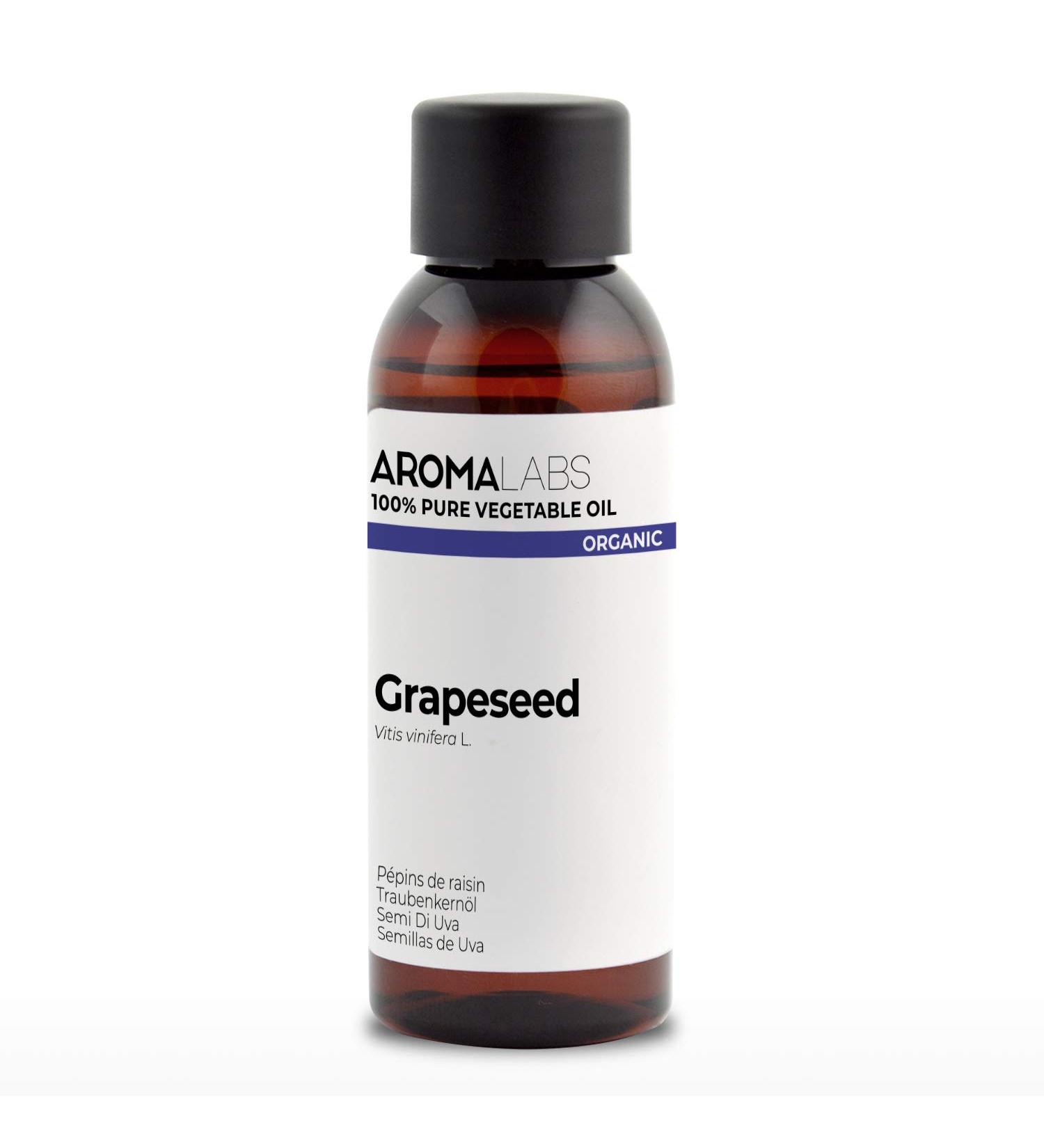 Organic Vegetable Grape Seed Oil - 50ml | 100% Pure & Cold-Pressed | Aroma Labs Certified - Natural French Brand - Buy Online on SooperMarket.com