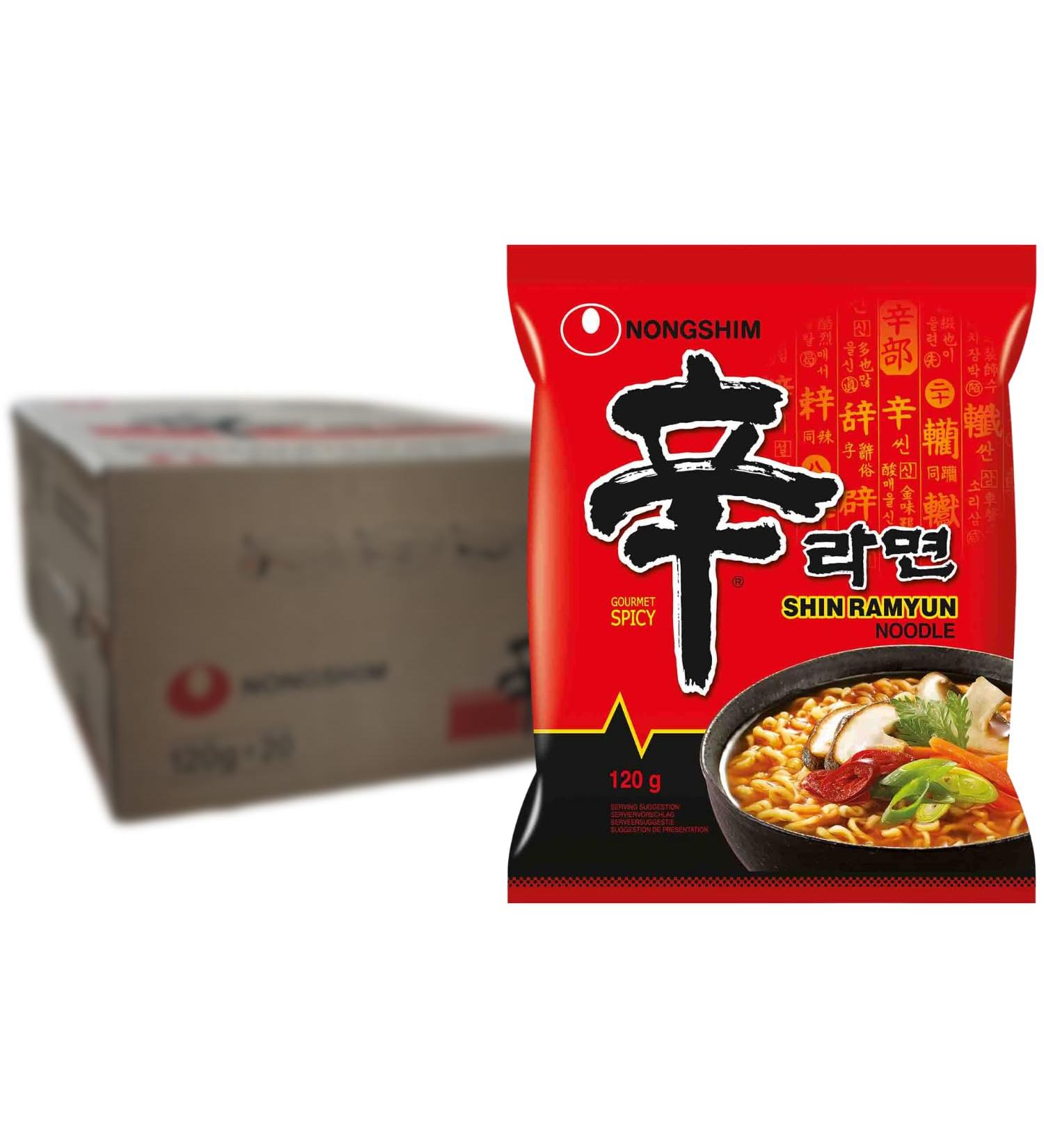 NONGSHIM Shin Ramyun Instant Noodles Multipack (20 x 120g) - Shop Authentic Korean Flavor Internationally - Buy Online on SooperMarket.com