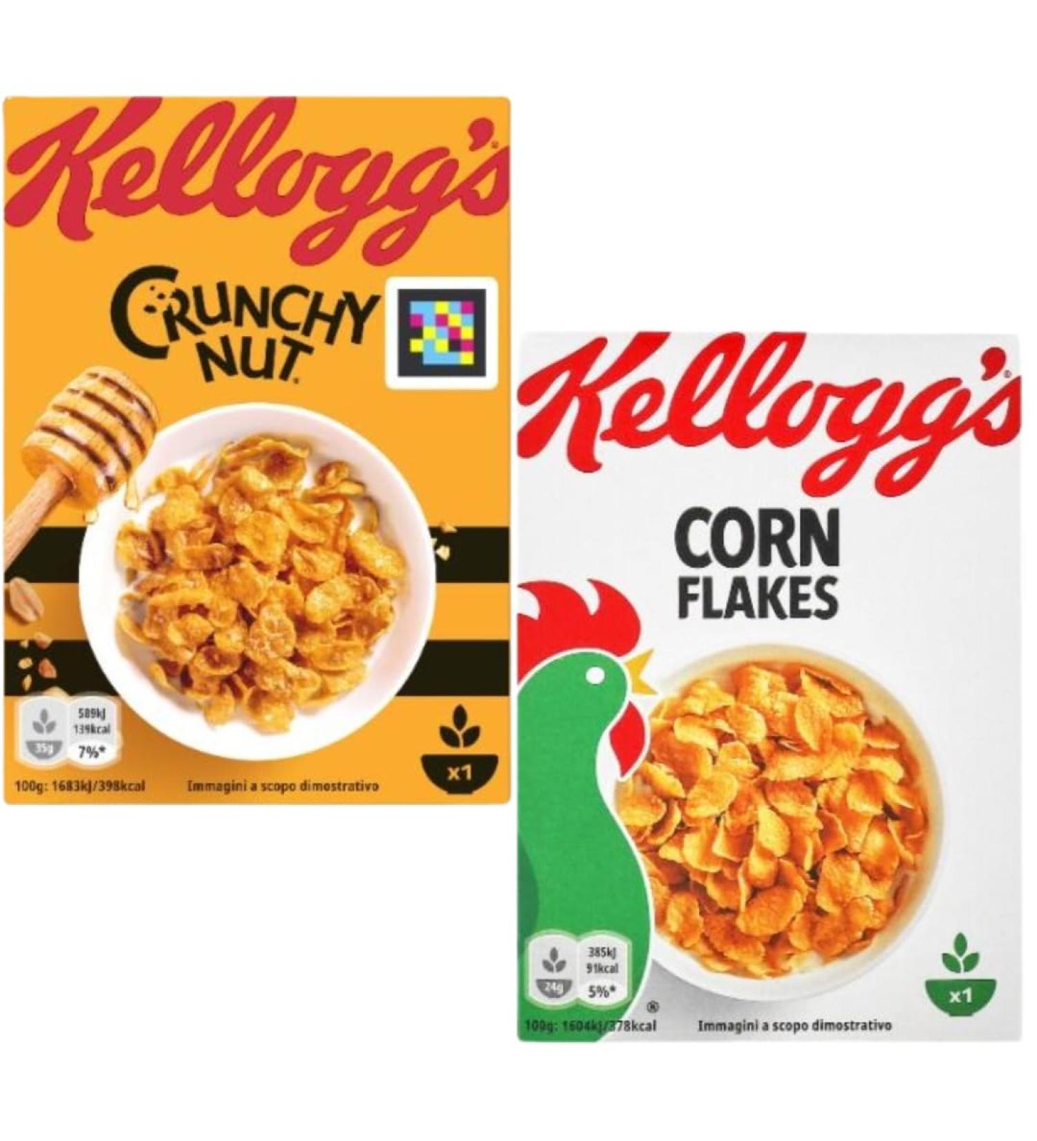 Breakfast Cereal Bundle With Crunchy Nut Breakfast Cereal 500g and Corn Flakes 500g (2 Pack) - Buy Online on SooperMarket.com