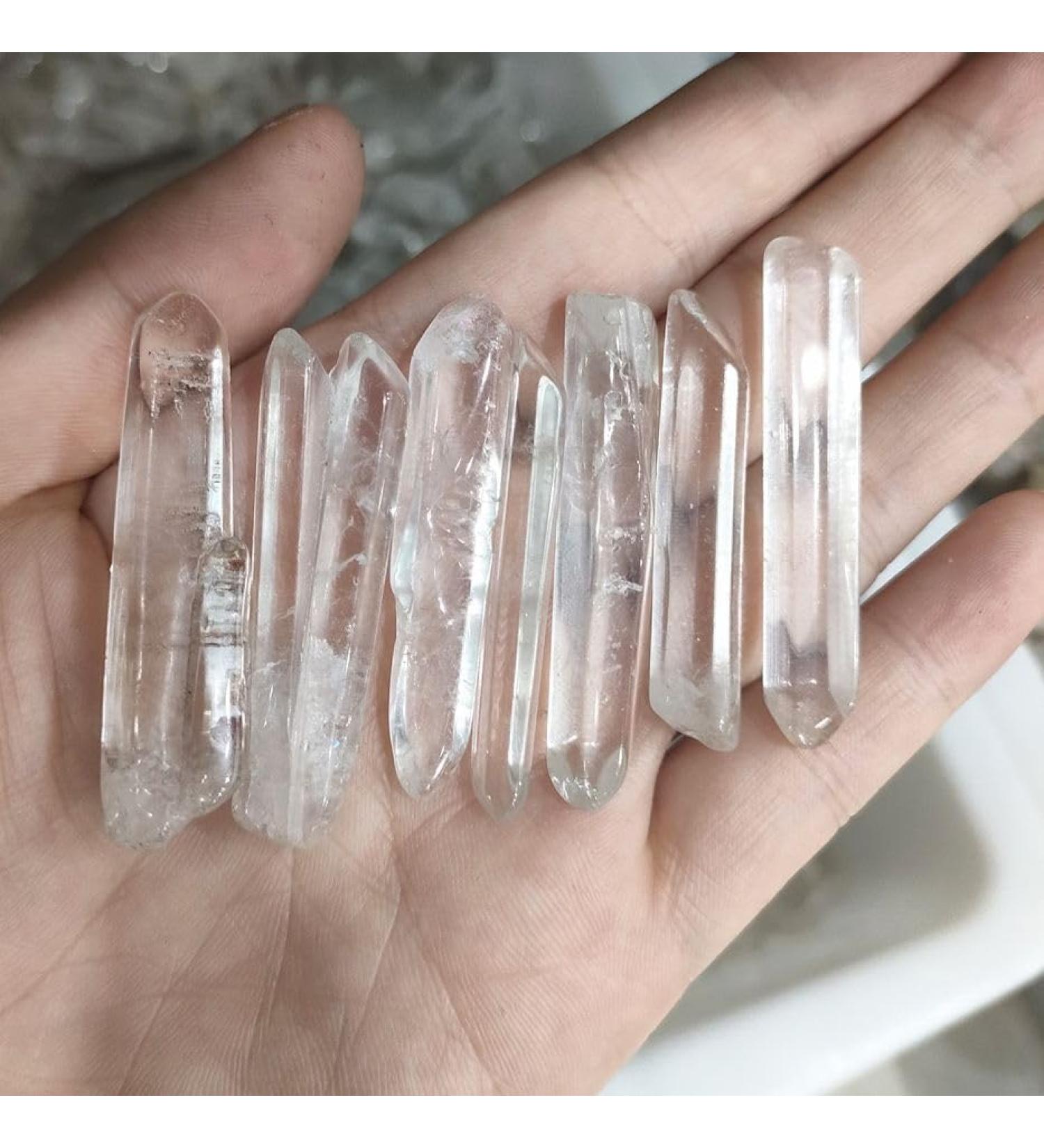 7pcs Natural Stone Crystal Specimen Clear Quartz Crystals Stones Health Stone Decoration Home Goods - Buy Online on SooperMarket.com