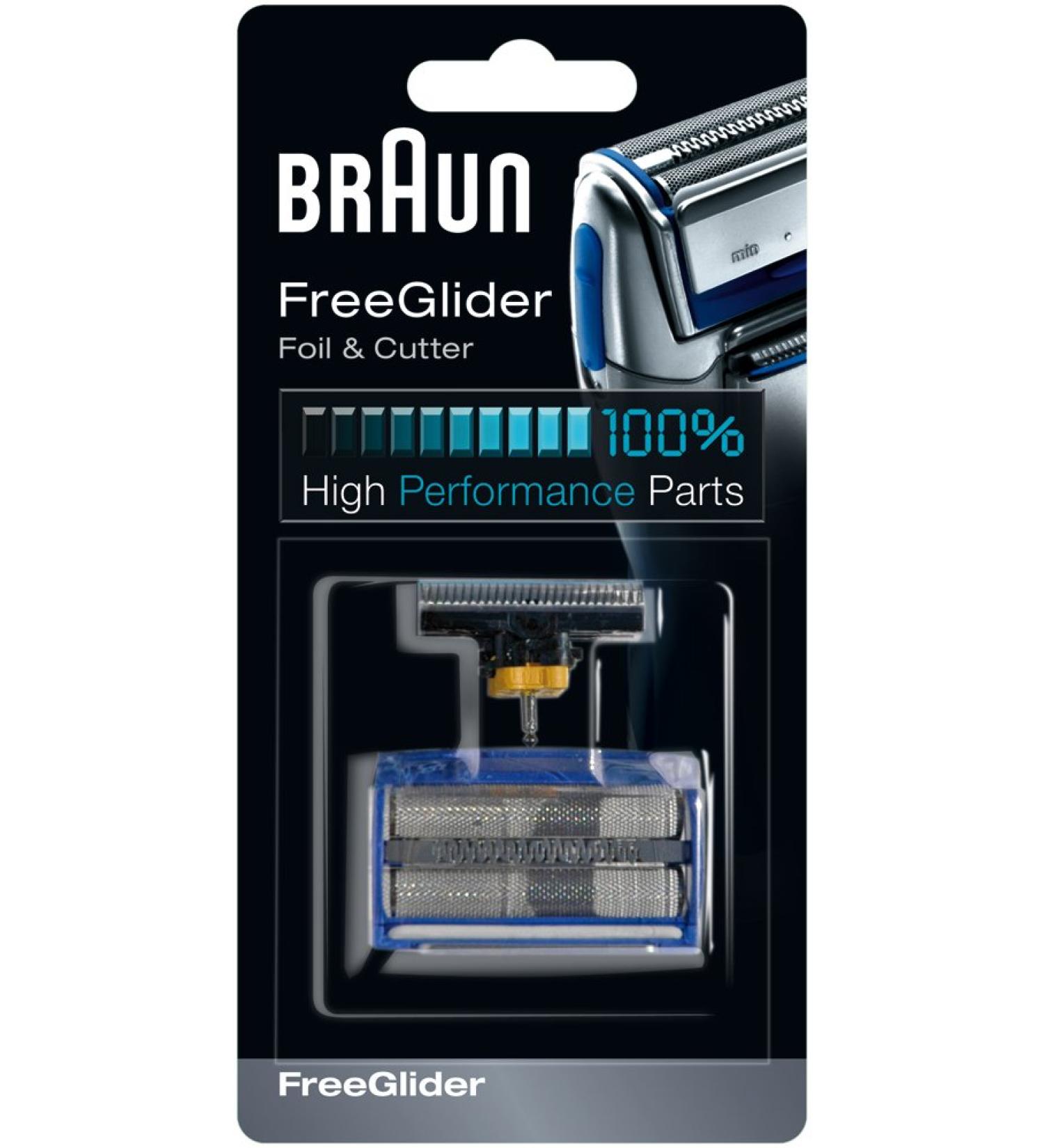 Braun FreeGlider replacement shaving part combo pack (blade block and shaving foil)