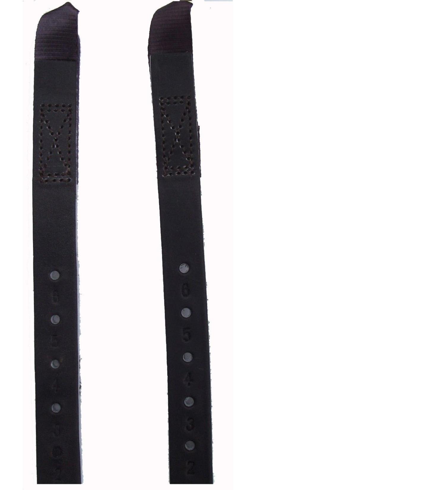 Thorowgood Saddle Replacement Leather Girth Straps & Girth Guards1 Pair Black Or Brown Easy DIY Replacement