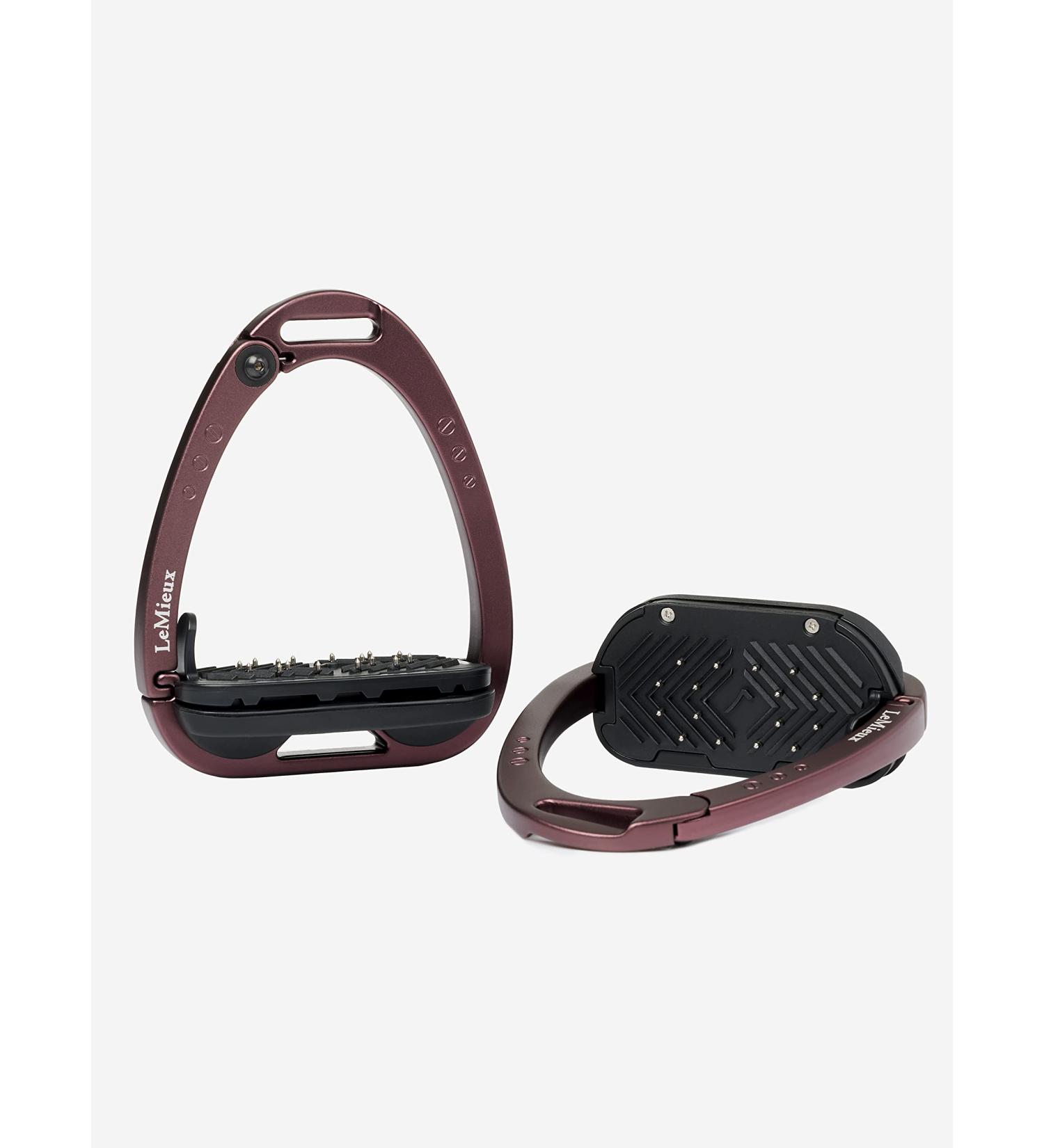 LeMieux Vector Balance Stirrup - Auburn - Aviation Grade Aluminium - Lightweight - Ergonomic Footplate - Buy Online on SooperMarket.com