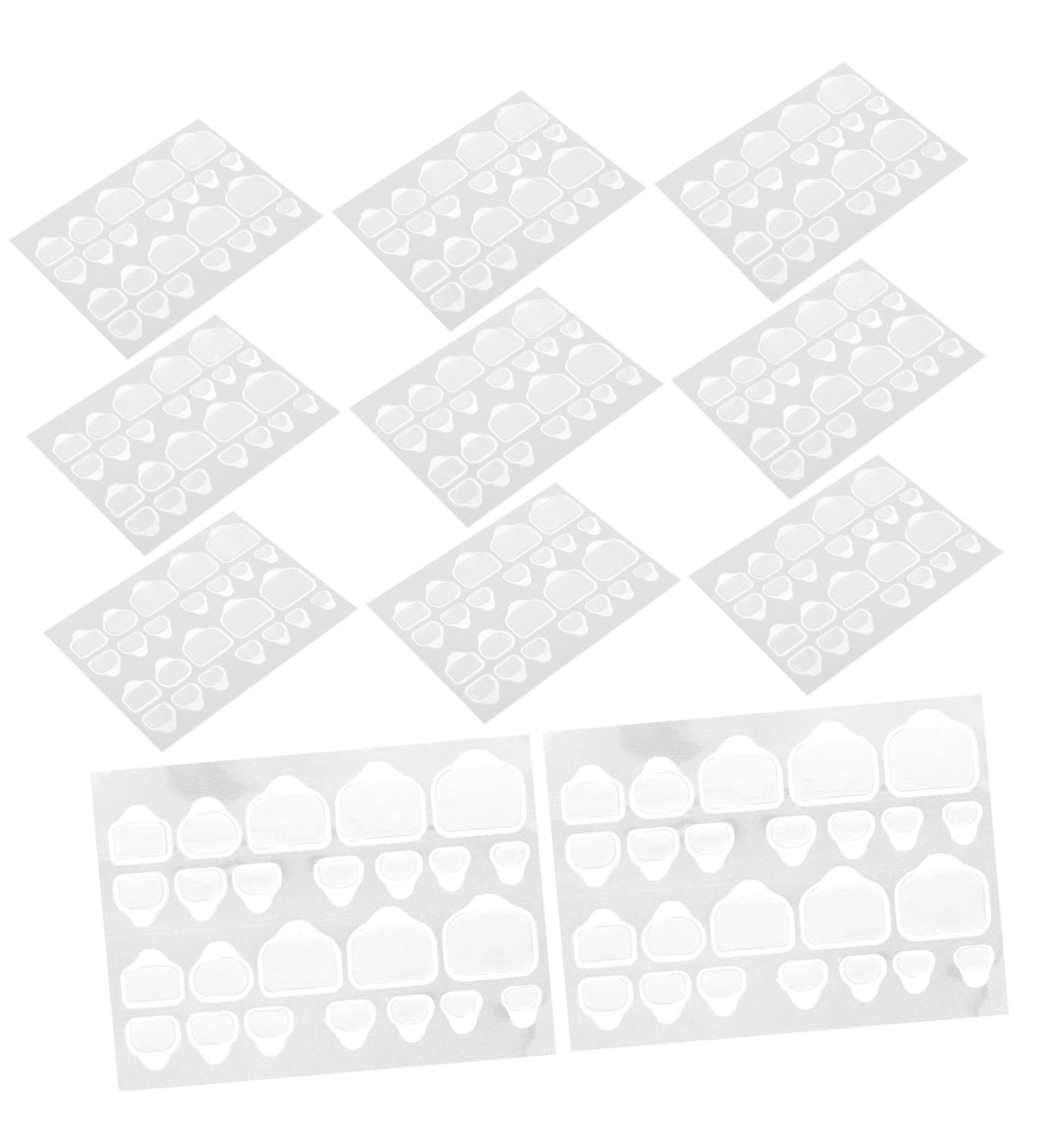 Gogogmee 20 Sheets Nail Stickers for Nail Art False Toenails for Big Toe Nail Adhesive Tabs Nail Glue Tabs Press on Sticky Tabs Sticky Nail Tabs Glue on Nails Medium Length Nail Sticky Tabs - Buy Online on SooperMarket.com