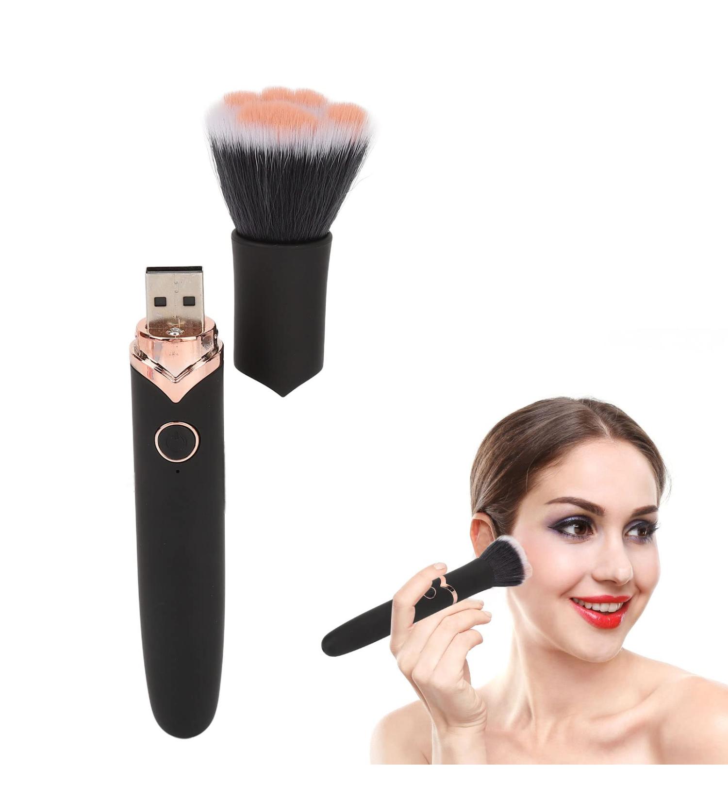 Buy USB Electric Makeup Brush - Rechargeable 10 Gears Vibration Brush for Foundation & Blush | Skin-Friendly & Multifunctional Cosmetic Tool for Beginners - International Shipping Available - Buy Online on SooperMarket.com