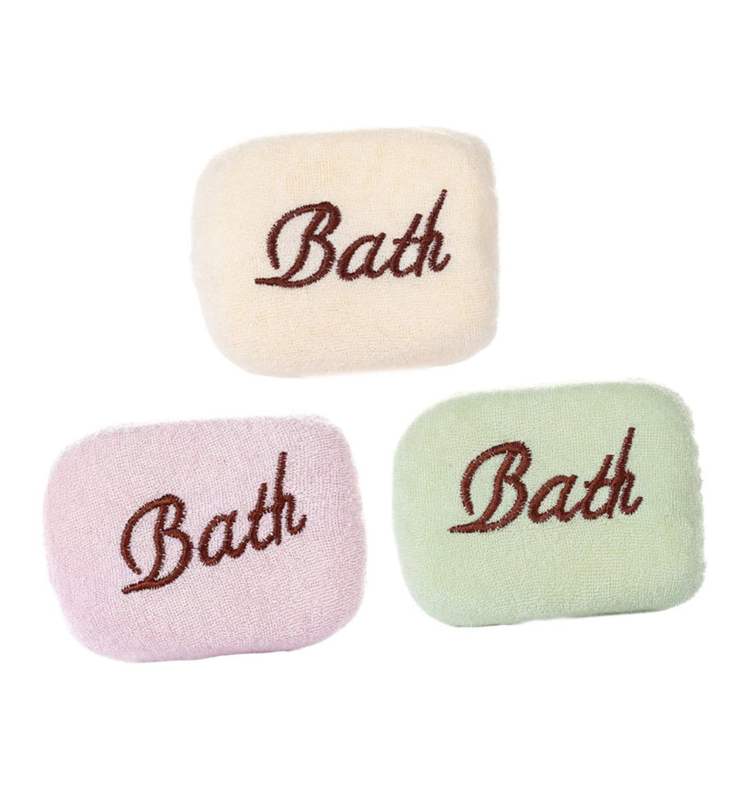 Angoily 12 Pcs Embroidered Bath Towels & Exfoliating Scrubbers - Soft Loofah & Toddler Bath Sponge for Gentle Skin Care - Buy Online on SooperMarket.com