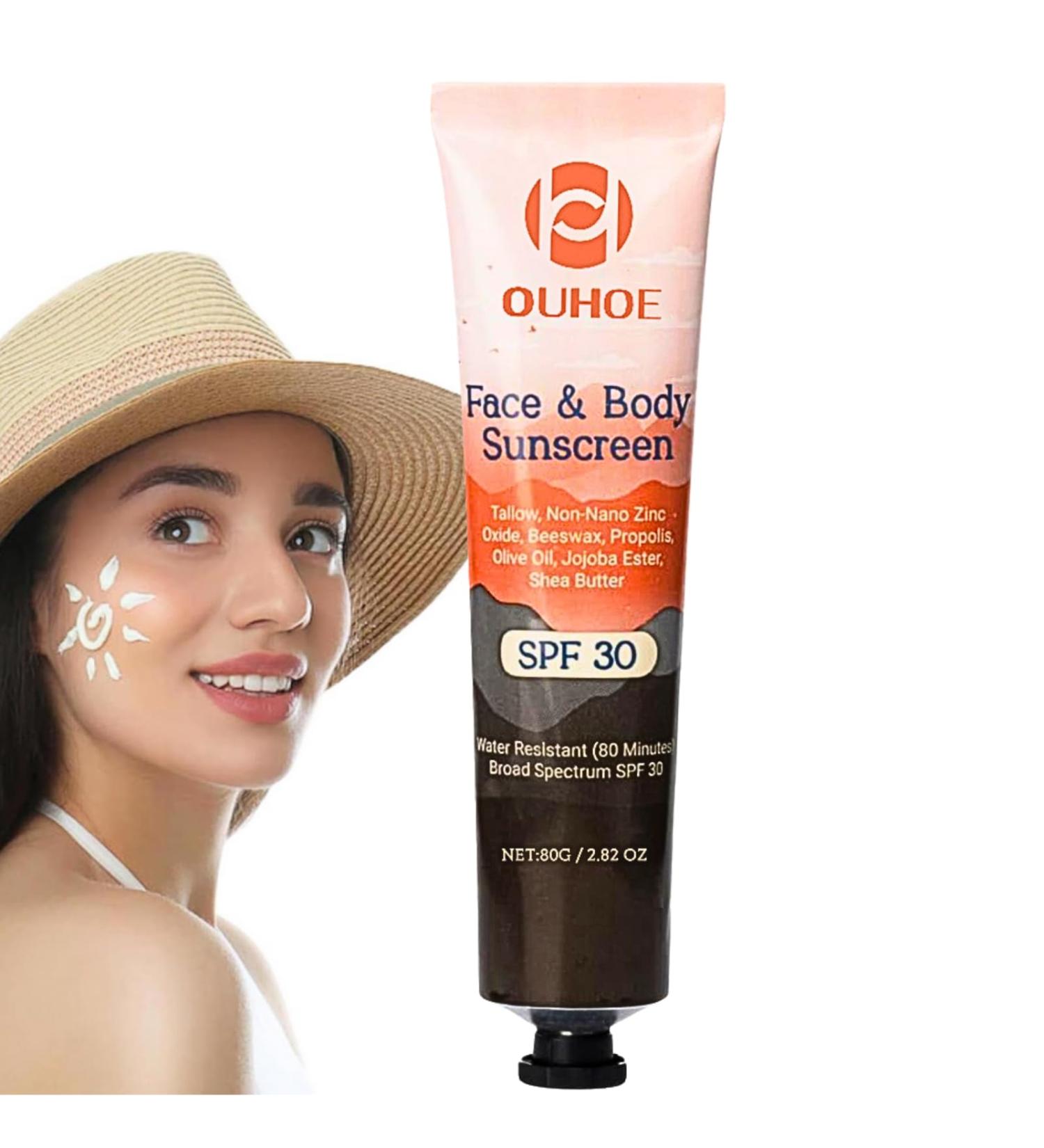 Trendyfave Sunscreen Spf 30+ Invisible Fluid Sun Cream Spf30+ Very Water+Sweat Resistant Face Sun Cream Ultra Light Uv Protetion Suncream Suncream For Sensitive Skin For Women & Men 80ml - Buy Online on SooperMarket.com