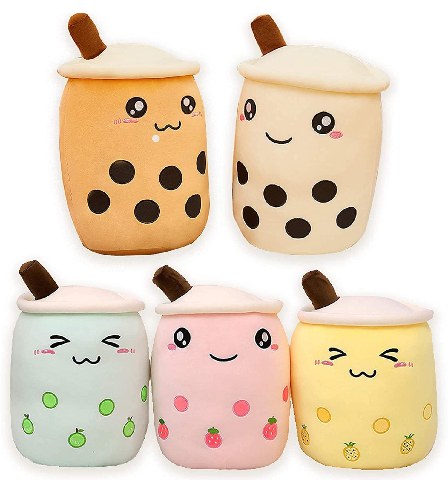AMOZO Cute Cartoon Boba Milk Tea Plush Doll 50cm - Coffee | Giant Bubble Tea Cup Pillow Gift Toy - Buy Online on SooperMarket.com