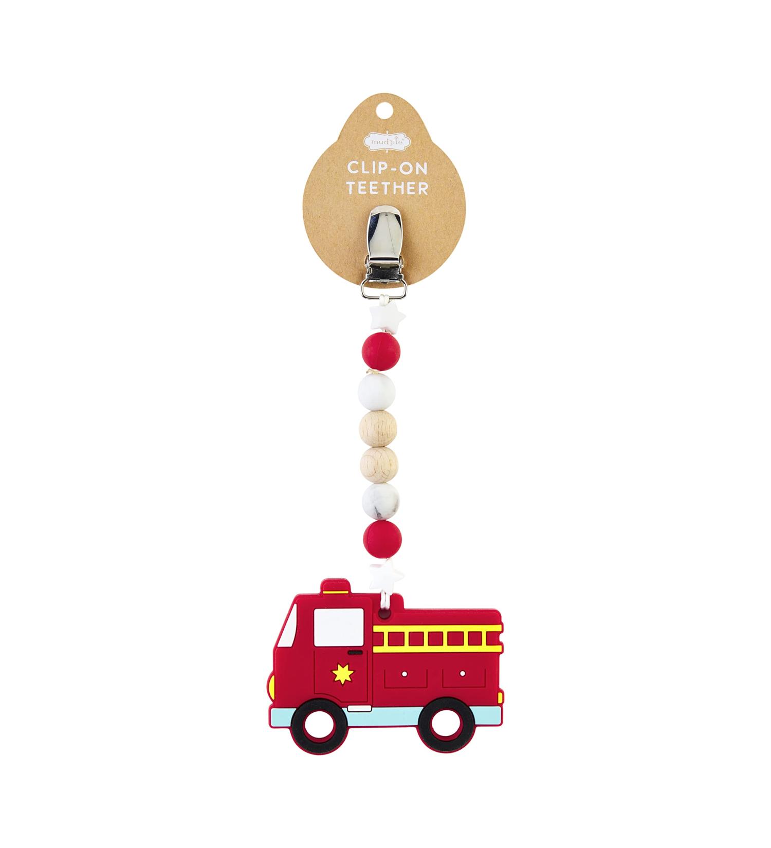 Fire Truck Clip On Teether