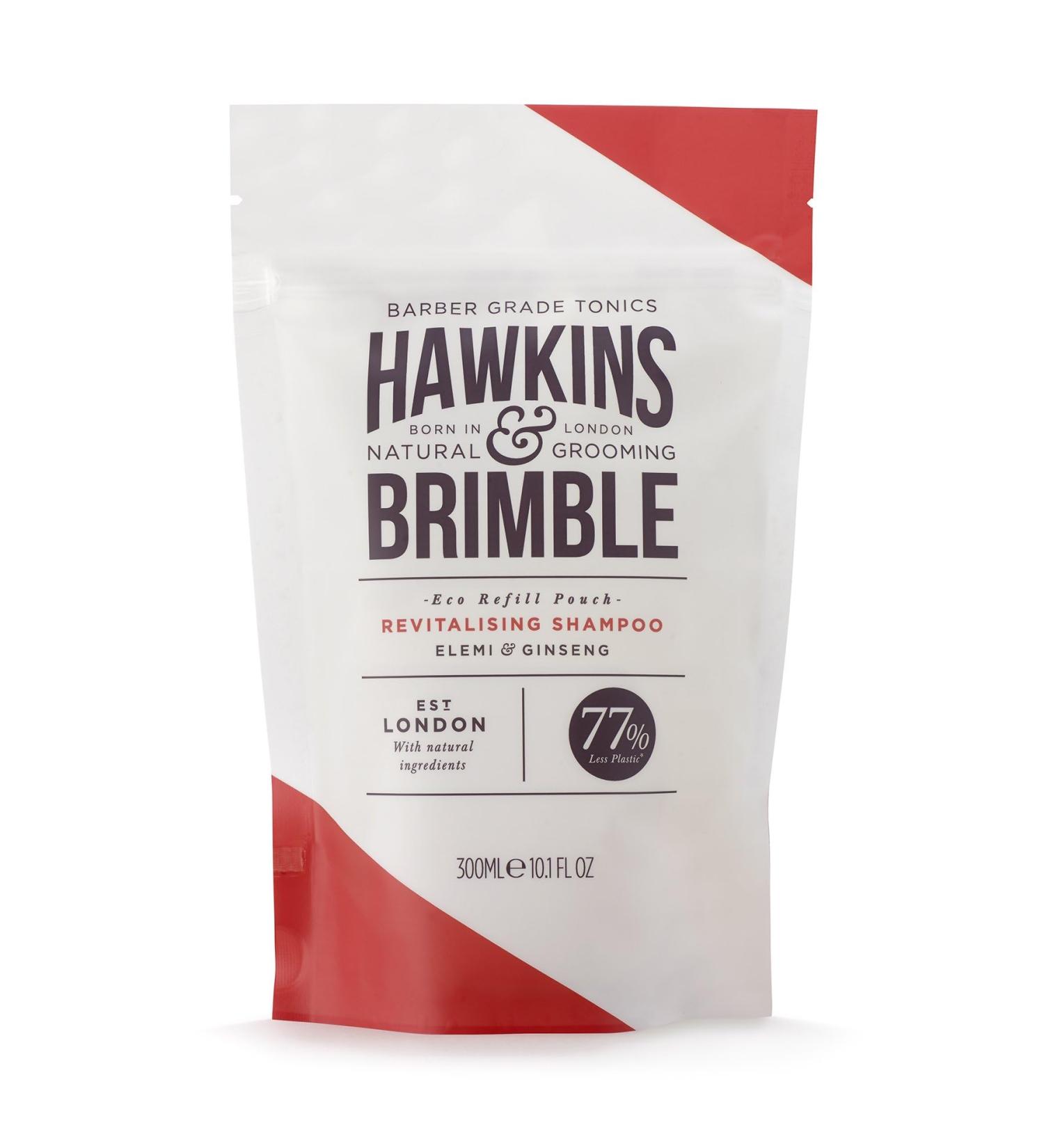 Hawkins & Brimble Revitalising Shampoo Refill Pouch 10.1 fl oz - Eco-Friendly Shampoo for Men - Naturally Fragranced & Sustainable - Buy Online on SooperMarket.com