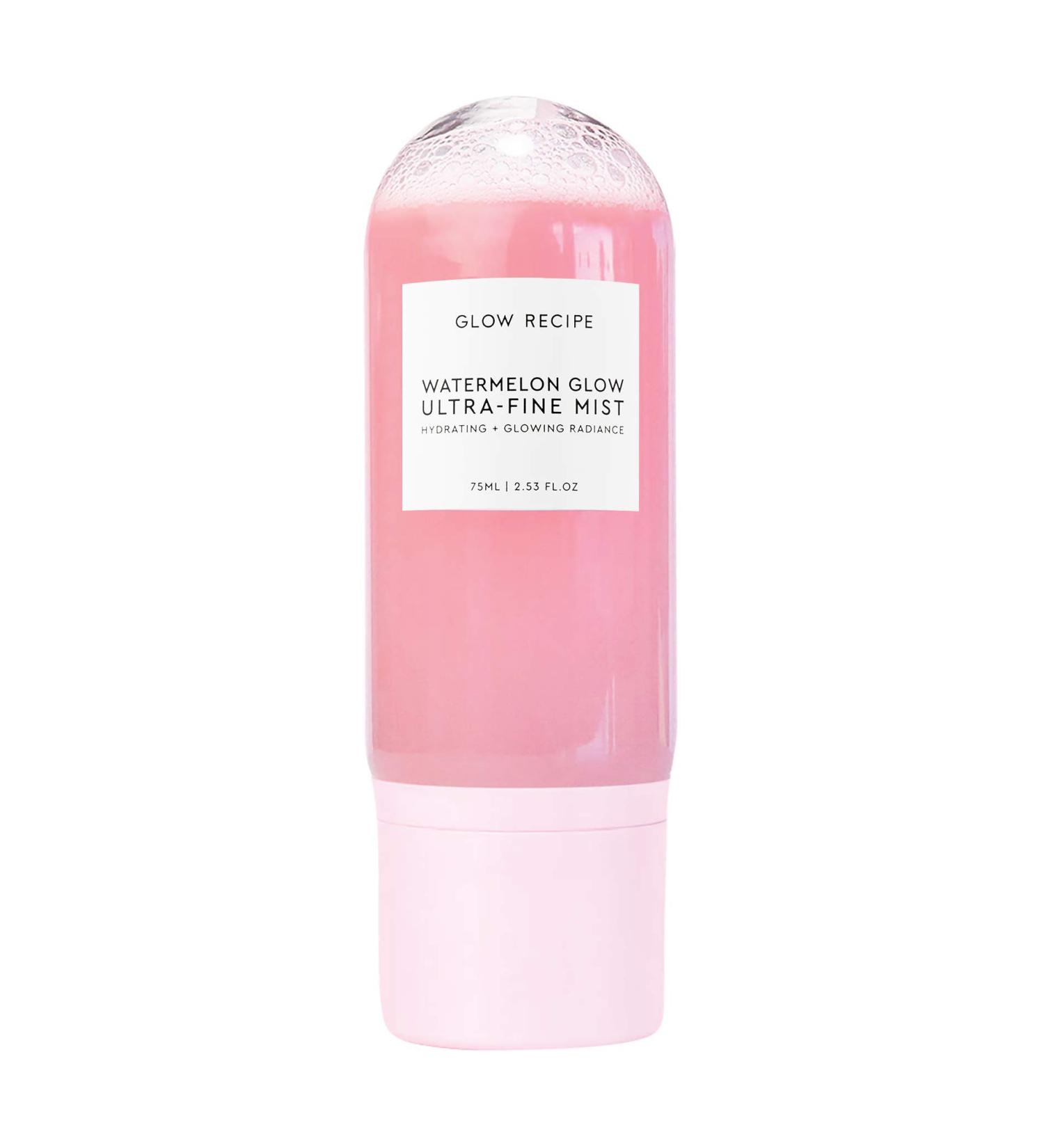 Glow Recipe Watermelon Glow Ultra-Fine Mist - Hydrating Hyaluronic Acid Face Mist for Fresh, Glowing Skin - 75ml/2.5oz - Buy Online on SooperMarket.com