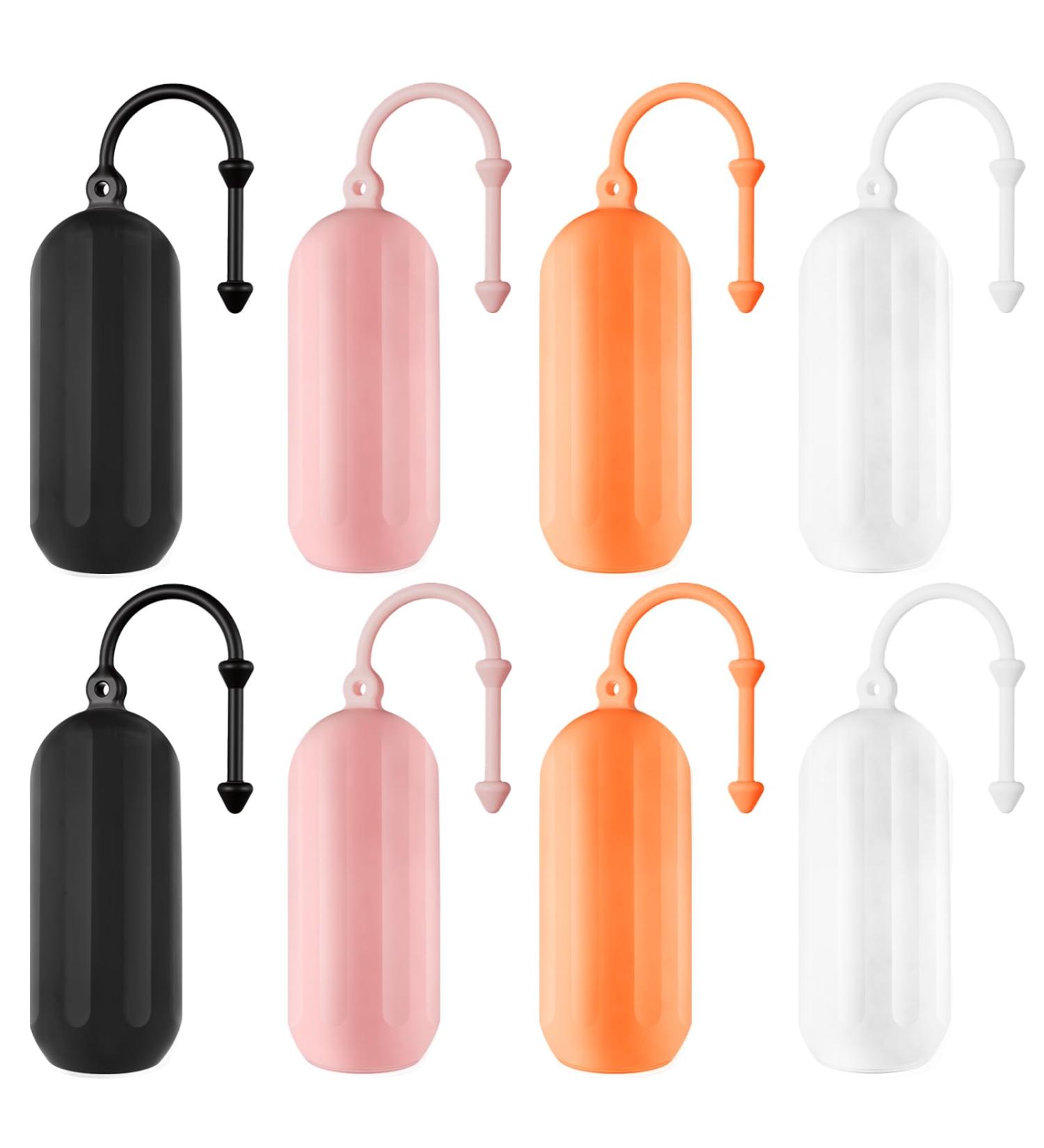 Travel Silicone Bottle Covers - 8 Pack Reusable Protective Spout Accessories for Shampoo & Shower Gel - Safe & Durable Travel Containers - Buy Online on SooperMarket.com