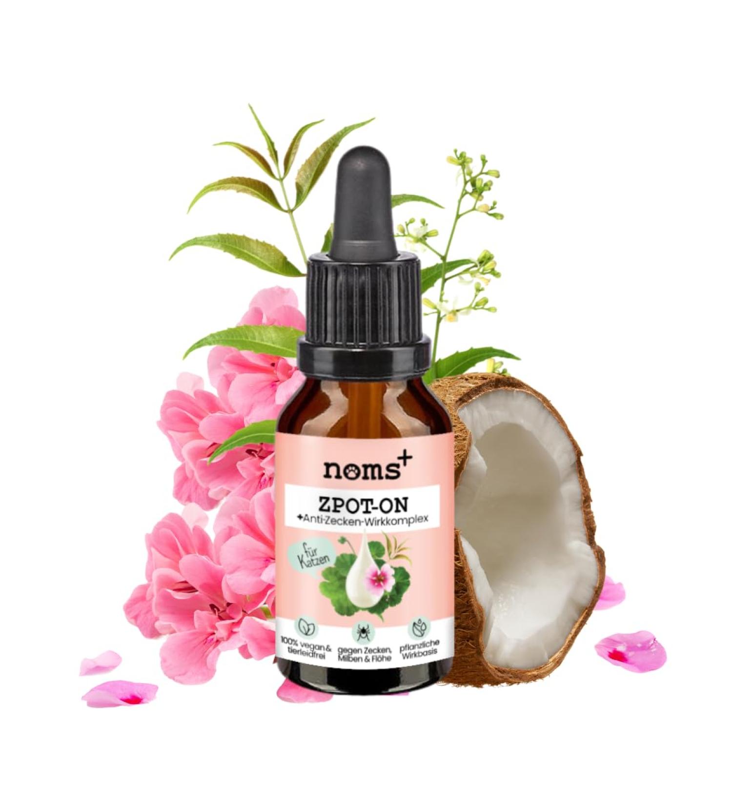 Noms Zpot-On Tick Repellent for Cats | Annual Supply with Natural Ingredients | Effective Against Ticks Mites Fleas & Sand Flies - Buy Online on SooperMarket.com