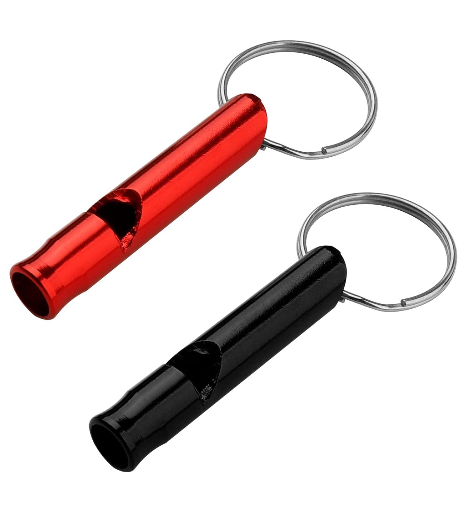 nuoshen 2 Pcs Dog Whistle Black Red Dog Training Whistle Dog Whistles for Recall and Pet Behavior Control - Buy Online on SooperMarket.com