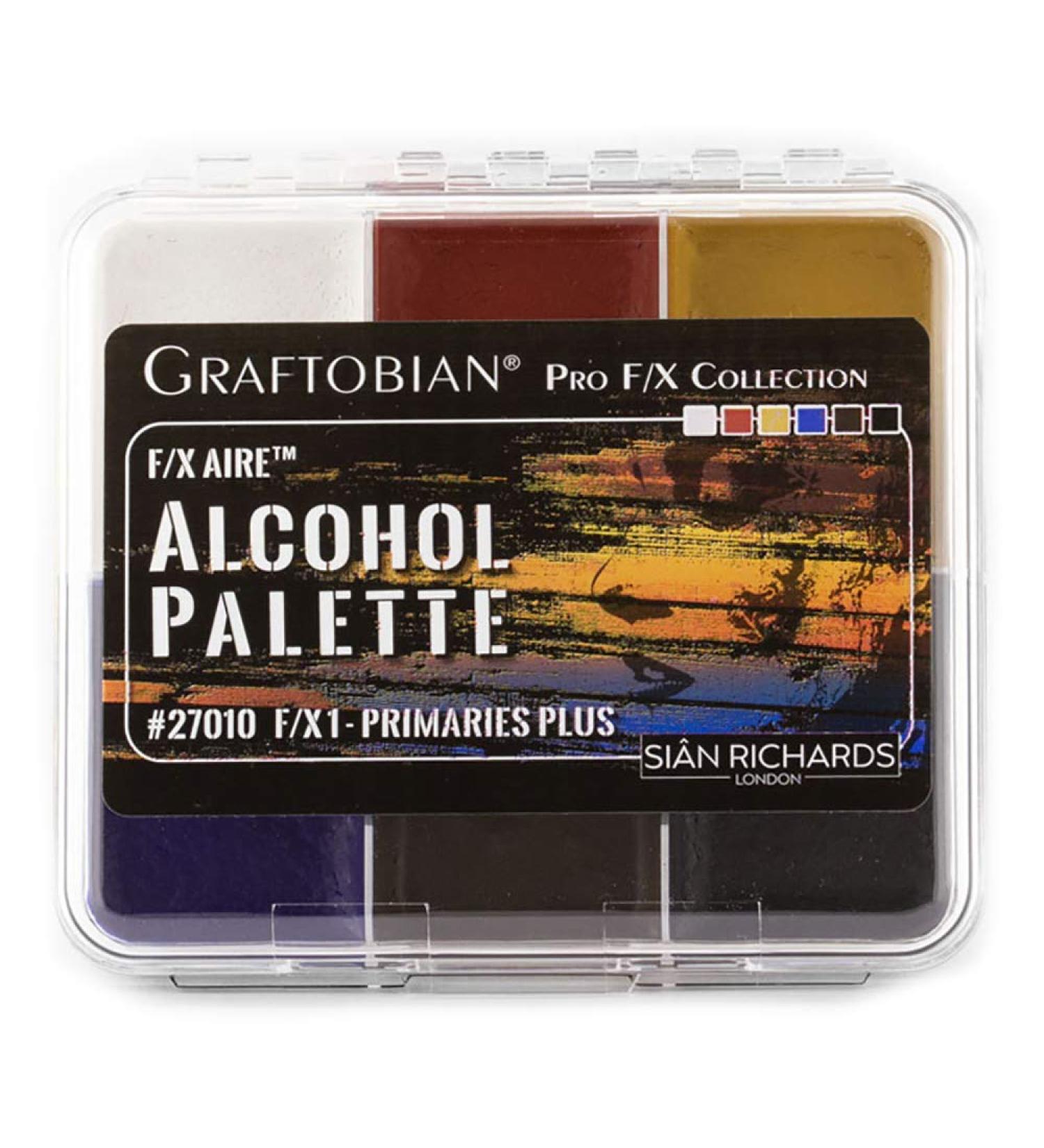 Graftobian F/X Aire Alcohol Activated Palette - SFX Makeup (F/X 1 - Primaries Plus) | International Shipping Available - Buy Online on SooperMarket.com