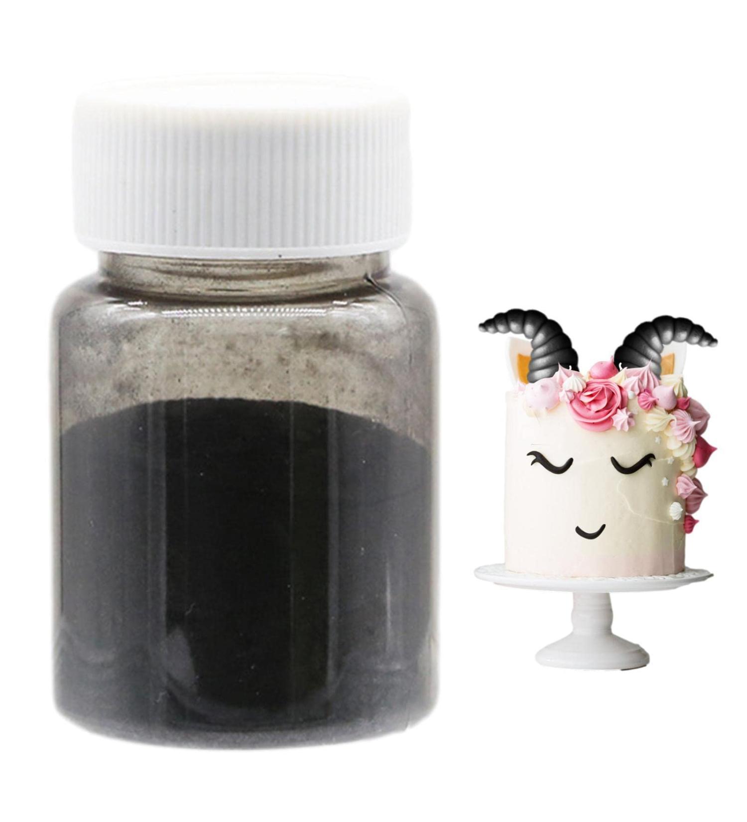 Food Coloring Powder - 15 Gram Reusable Food Coloring for Chocolate Cake Decorating Tool Pastry Baking Accessories Kot-au Black - Buy Online on SooperMarket.com