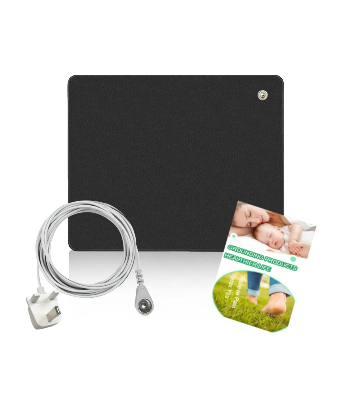 LEOANITTY Grounding Mouse Pad with UK Cord 9.8 * 11.8 inch Earthing Mat Kit for Sleeping Better - Buy Online on SooperMarket.com