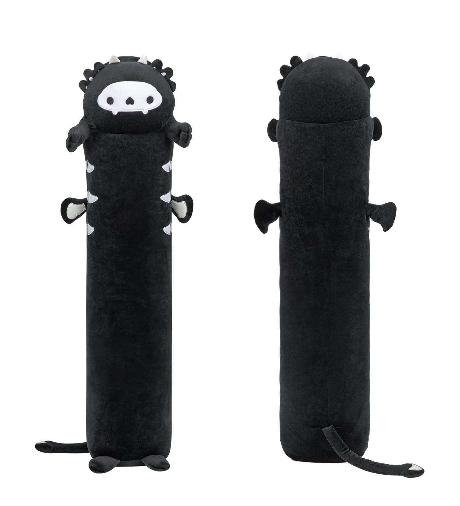 Mewaii Black Axolotl Plush Pillow - 28in Stuffed Animal Toy for Kids - Halloween Soft Squishy Pillow - Buy Online on SooperMarket.com