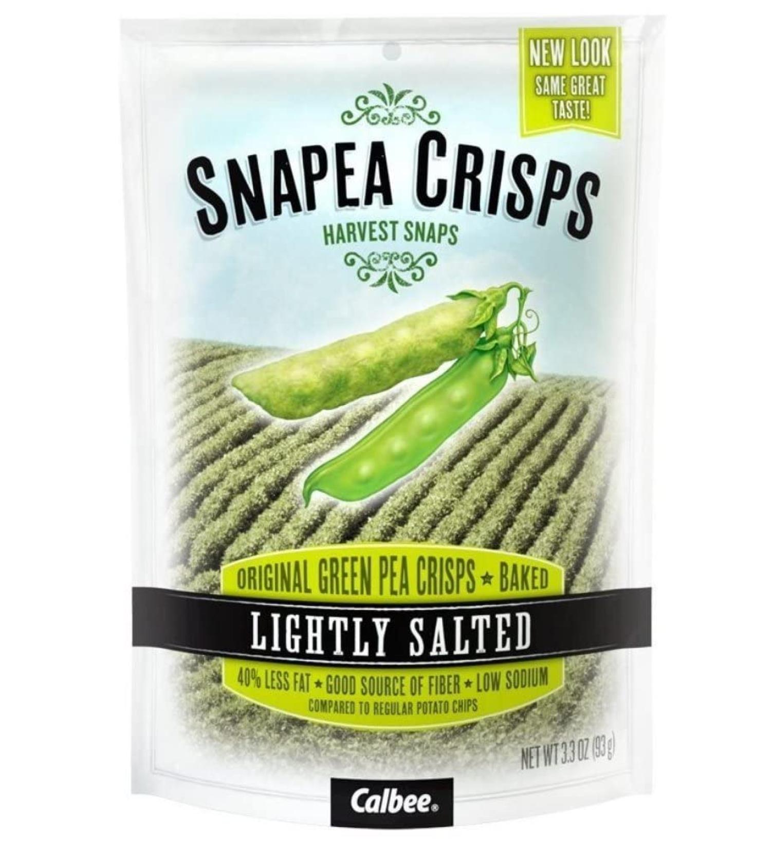 Harvest Snaps Snapea Crisps Lightly Salted 3.3 Oz Pack of 3 - Healthy Snack Option - Buy Online on SooperMarket.com