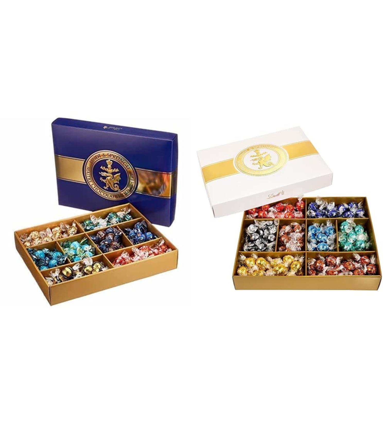 Lindt Roulette Balls & Lindor Chocolate Gift Bundle | 1.473 kg & 1.569 kg | 8 Varieties of Lindor & Roulette Balls | Perfect International Chocolate Gift - Buy Online on SooperMarket.com