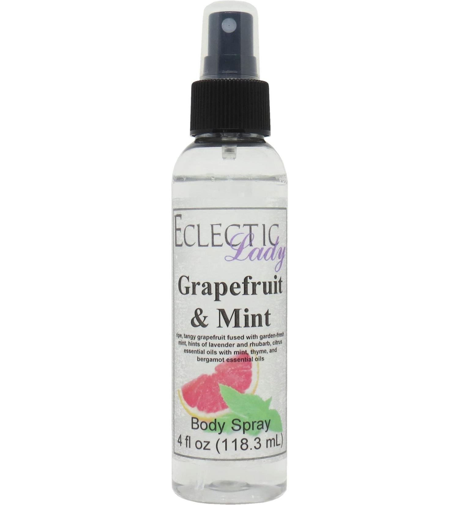 Grapefruit and Mint Body Spray (Double Strength) 4 ounces Body Mist for Women with Clean Light & Gentle Fragrance Long Lasting Perfume with Comforting Scent for Men & Women Cologne with Soft 4 Fluid Ounces (Double Strength) - Buy Online on SooperMarket.com