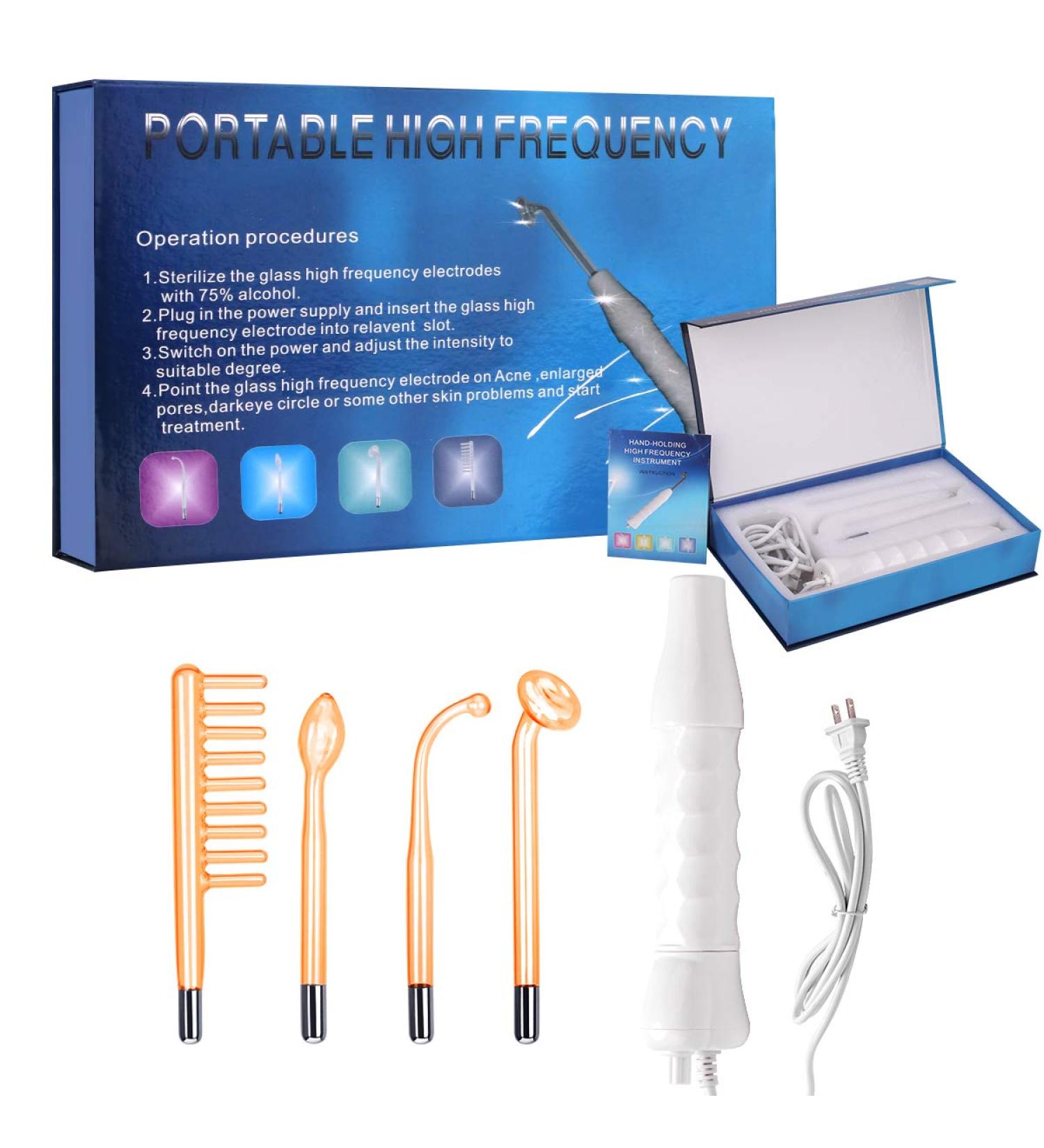 MYSWEETY High Frequency Portable Handheld Facial Skin Care Wand Machine - Buy Online on SooperMarket.com