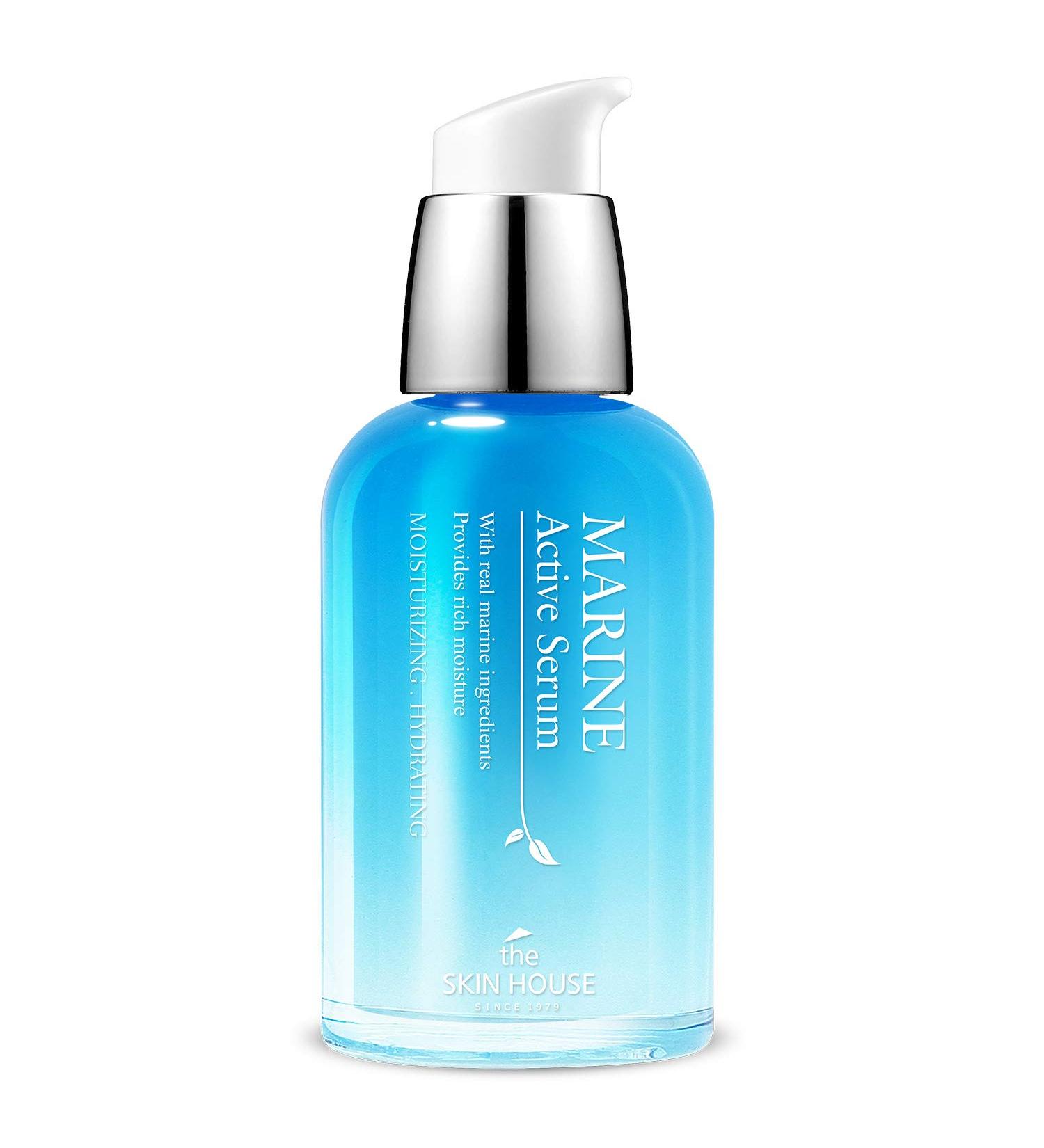 The Skin House Marine Active Serum 50ml | Intensive Moisture with Hyaluronic Acid | Hydrate Dry & Dehydrated Skin - Buy Online on SooperMarket.com