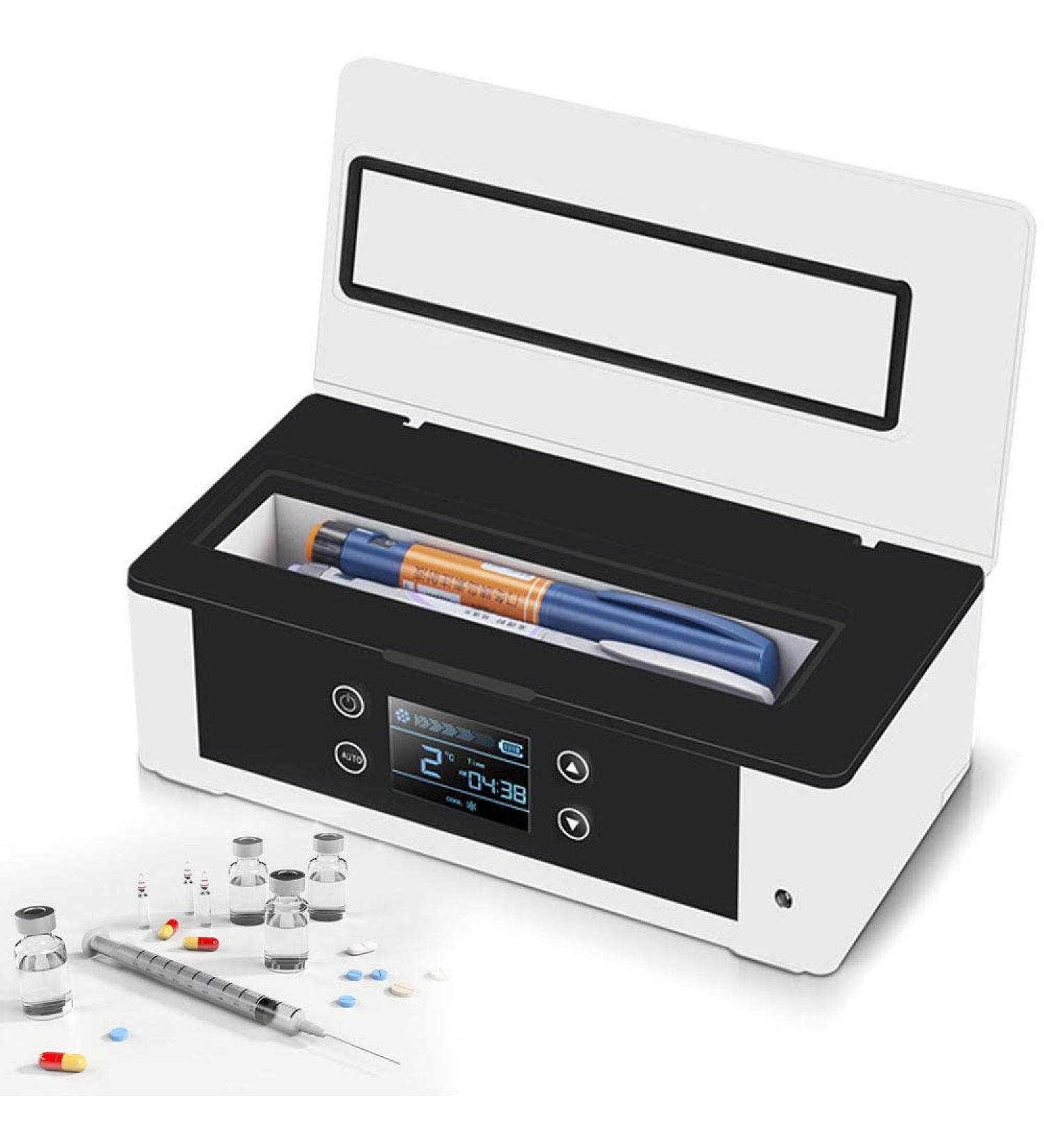 Insulin Cooler Portable Mini Insulin Refrigerated Box Mini Medicine Refrigerator and Insulin Cooler for Car Suitable for Car/Travel/Aircraft - Buy Online on SooperMarket.com