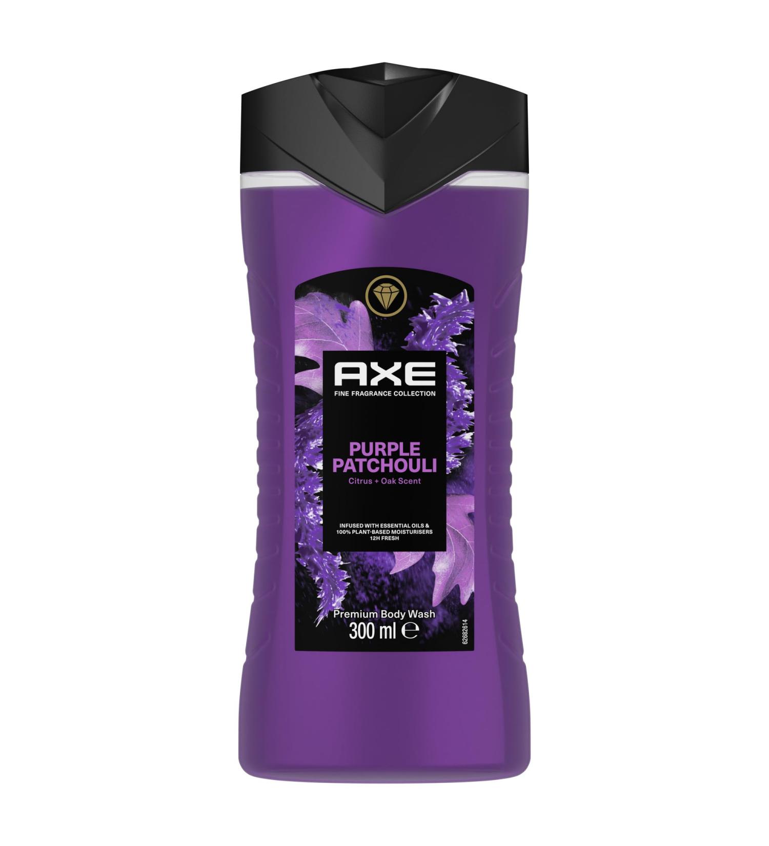 AXE Fine Fragrance Purple Patchouli Shower Gel - 300ml | Long-Lasting Freshness & Spectacular Scent | Premium Collection - Buy Online on SooperMarket.com