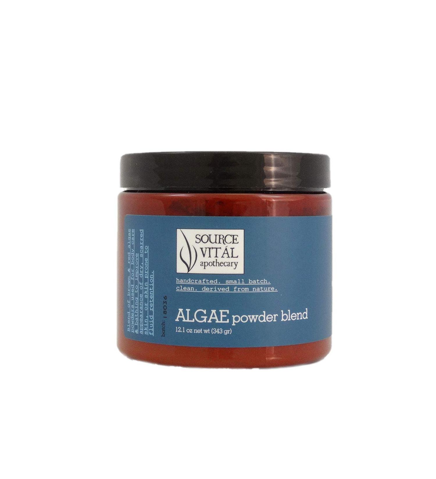 Algae Powder Blend by Source Vit l Apothecary | Bath Soak for Dry Skin and Fluid Retention | for Renewal and Balanced Skin | Laminaria and Calcareum | 12.1 oz.